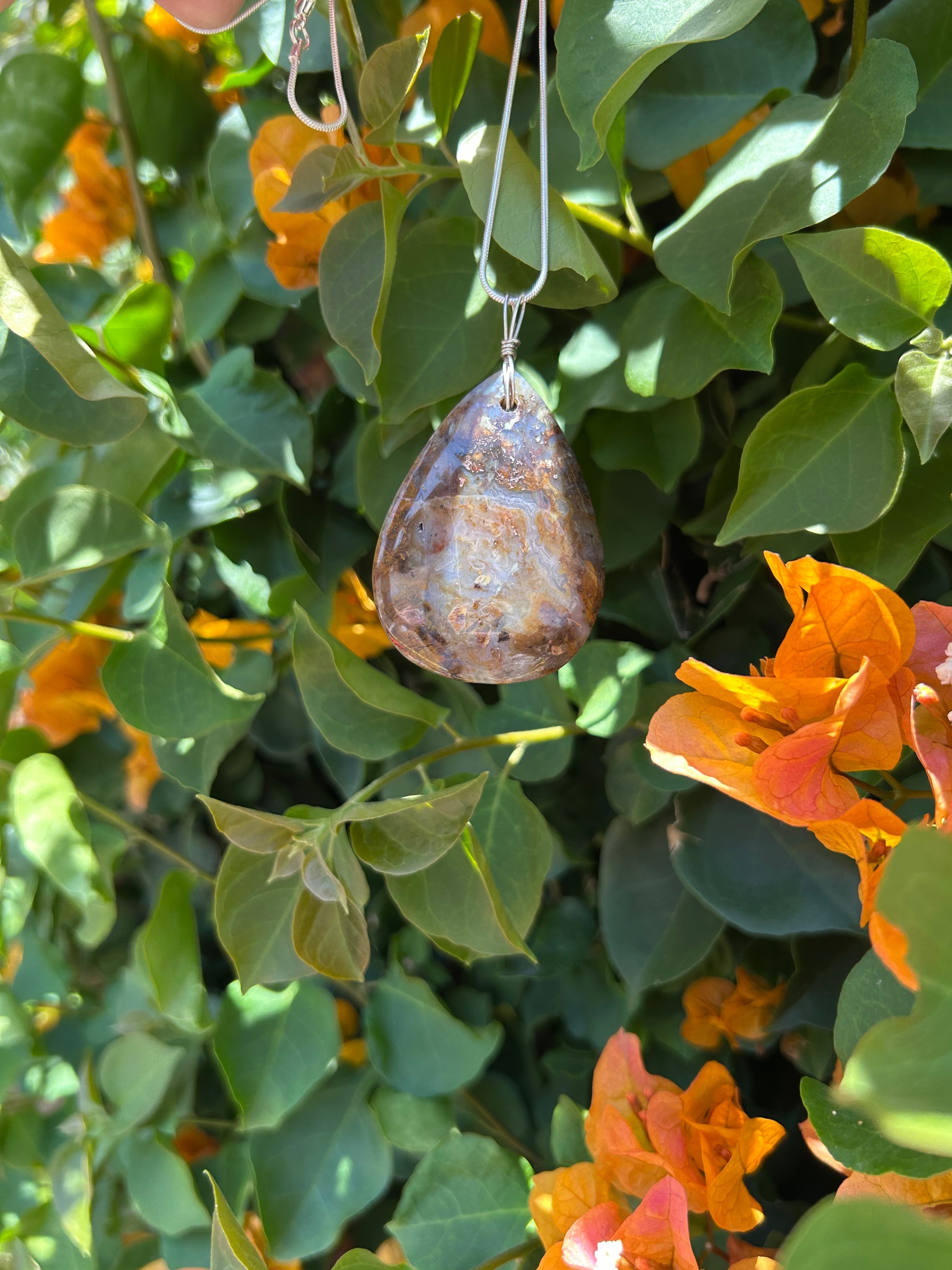 Golden Canyon Agate Pendant