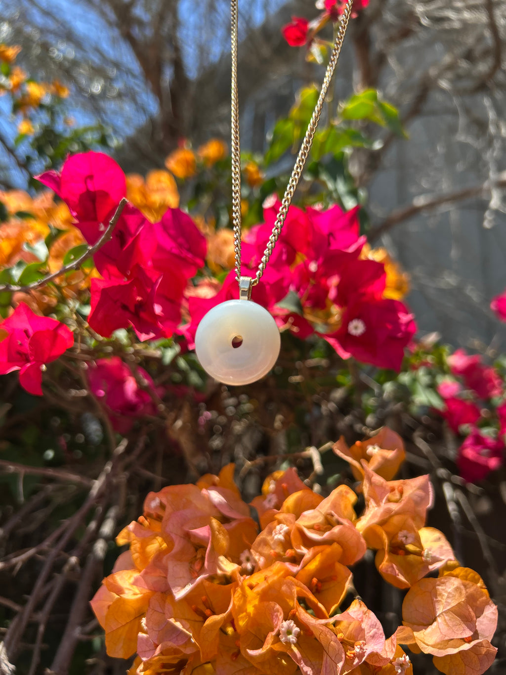 Halo Moonstone Pendant