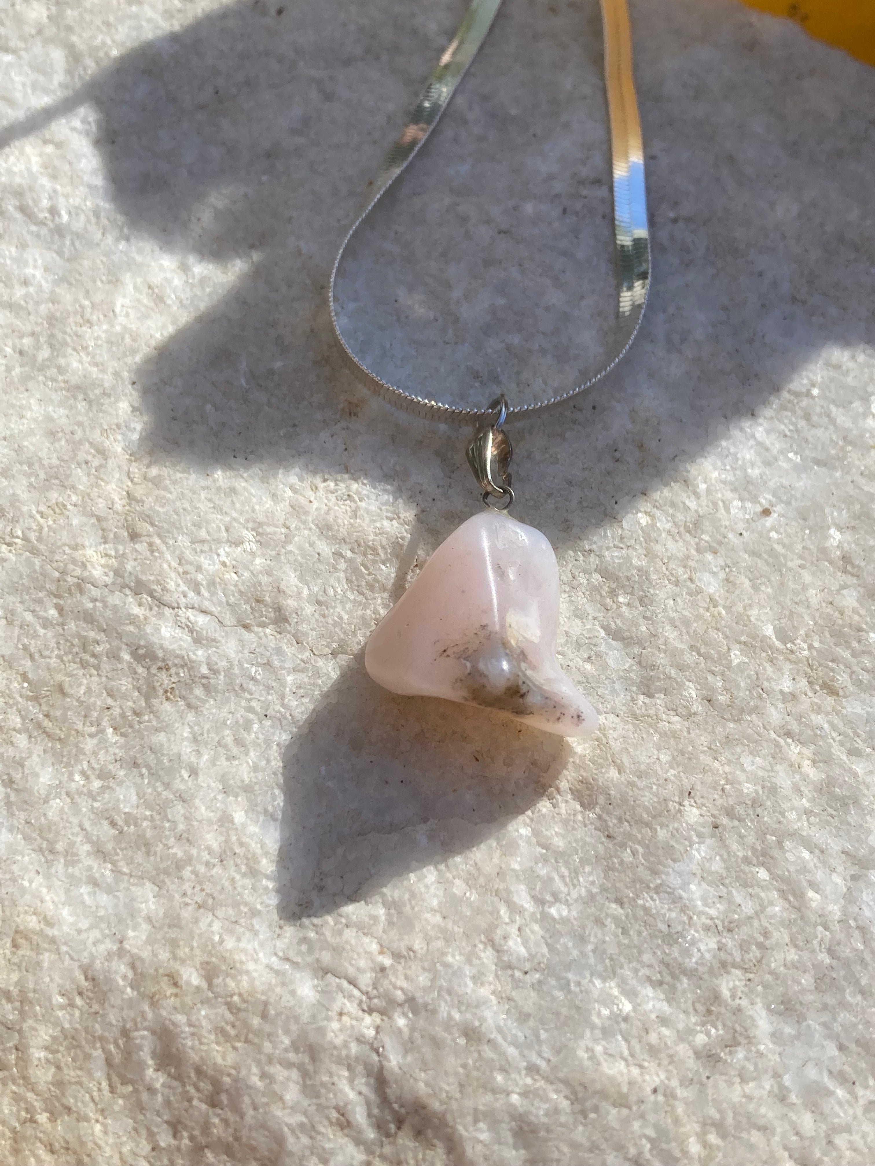 Dreamy Pink Opal Pendant