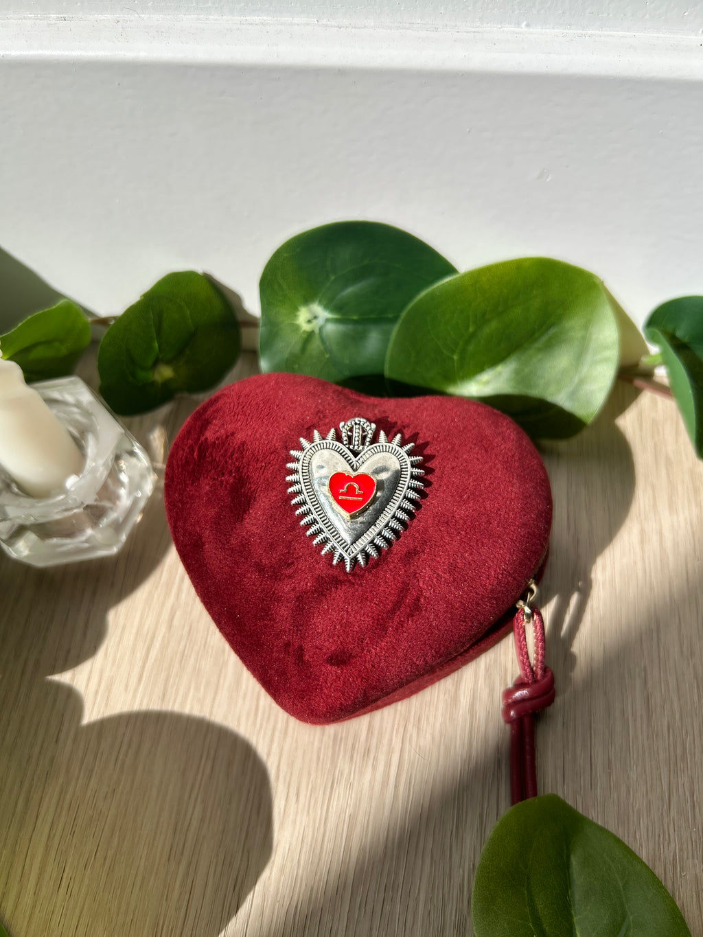 Libra Sacred Heart Pendant