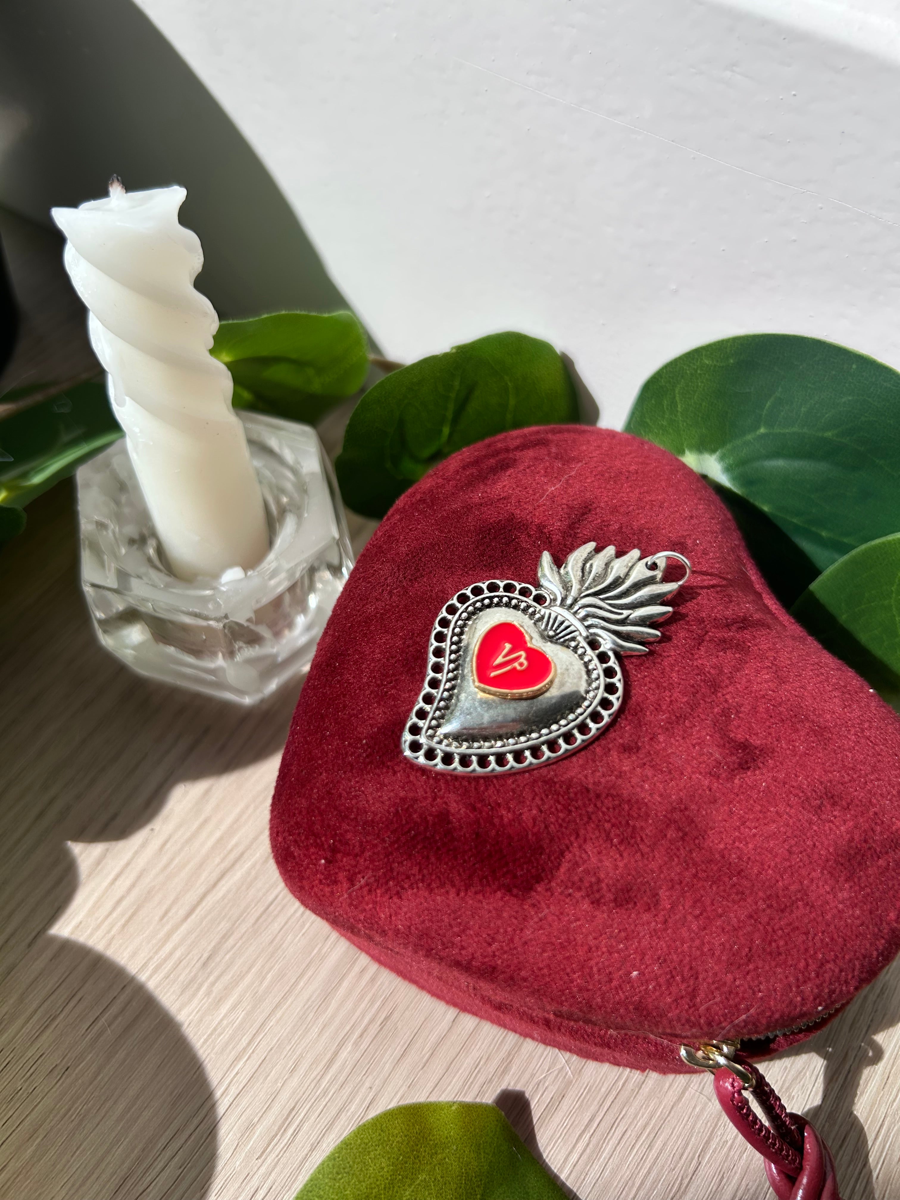 Capricorn Sacred Heart Pendant