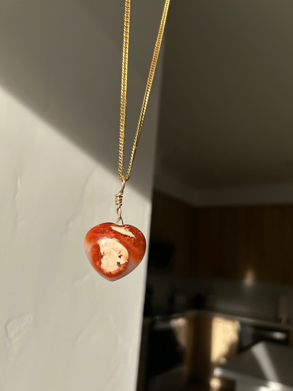 Ember Heart Carnelian Pendant