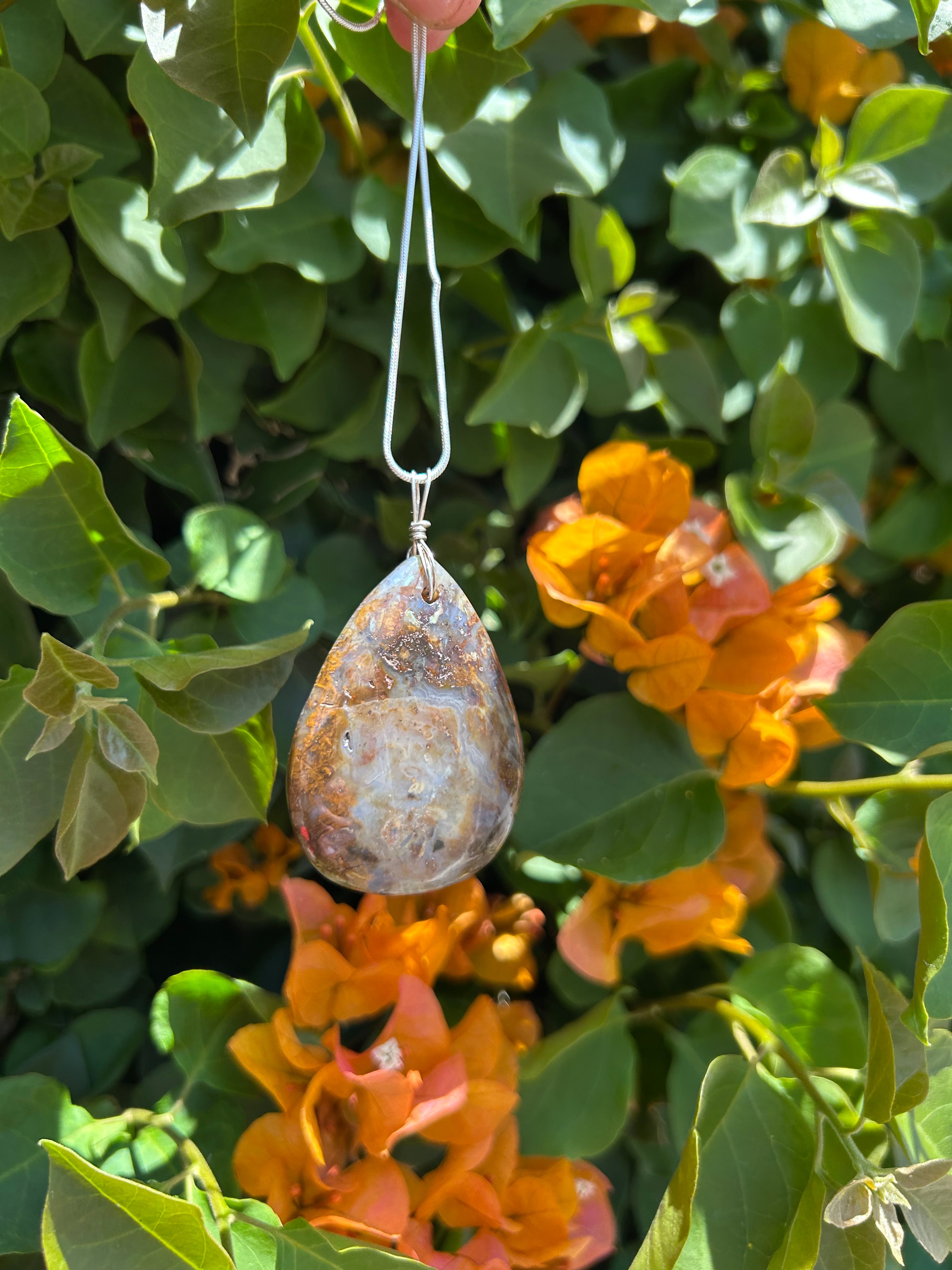 Golden Canyon Agate Pendant