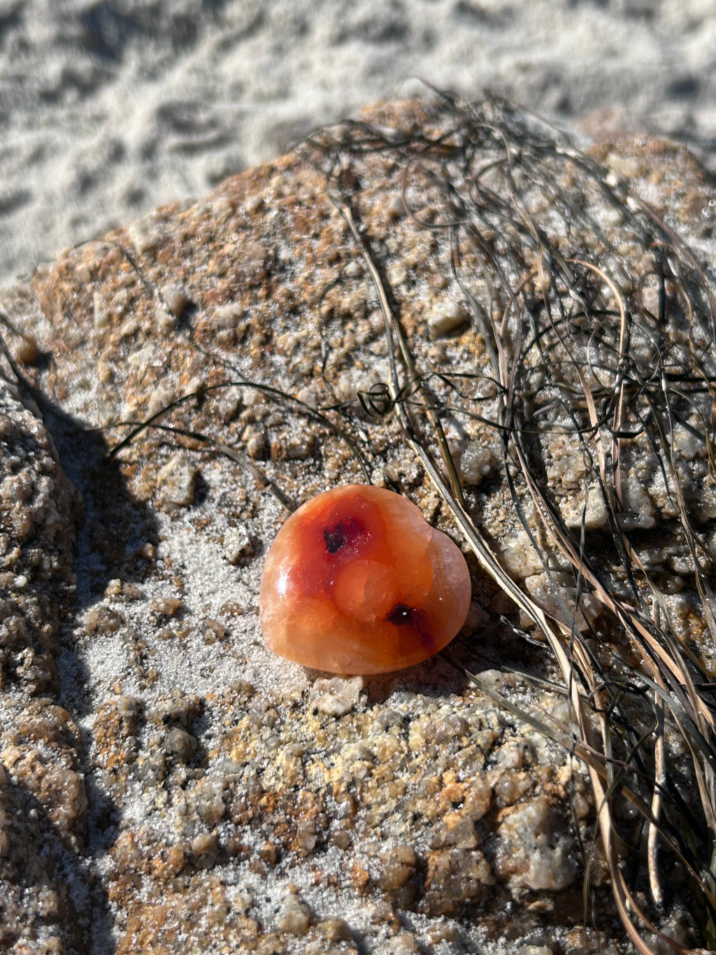 Rare Carnelian Heart- Bold Energy Stone 🧡