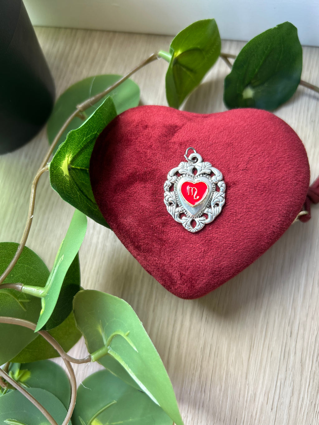 Scorpio Sacred Heart Pendant