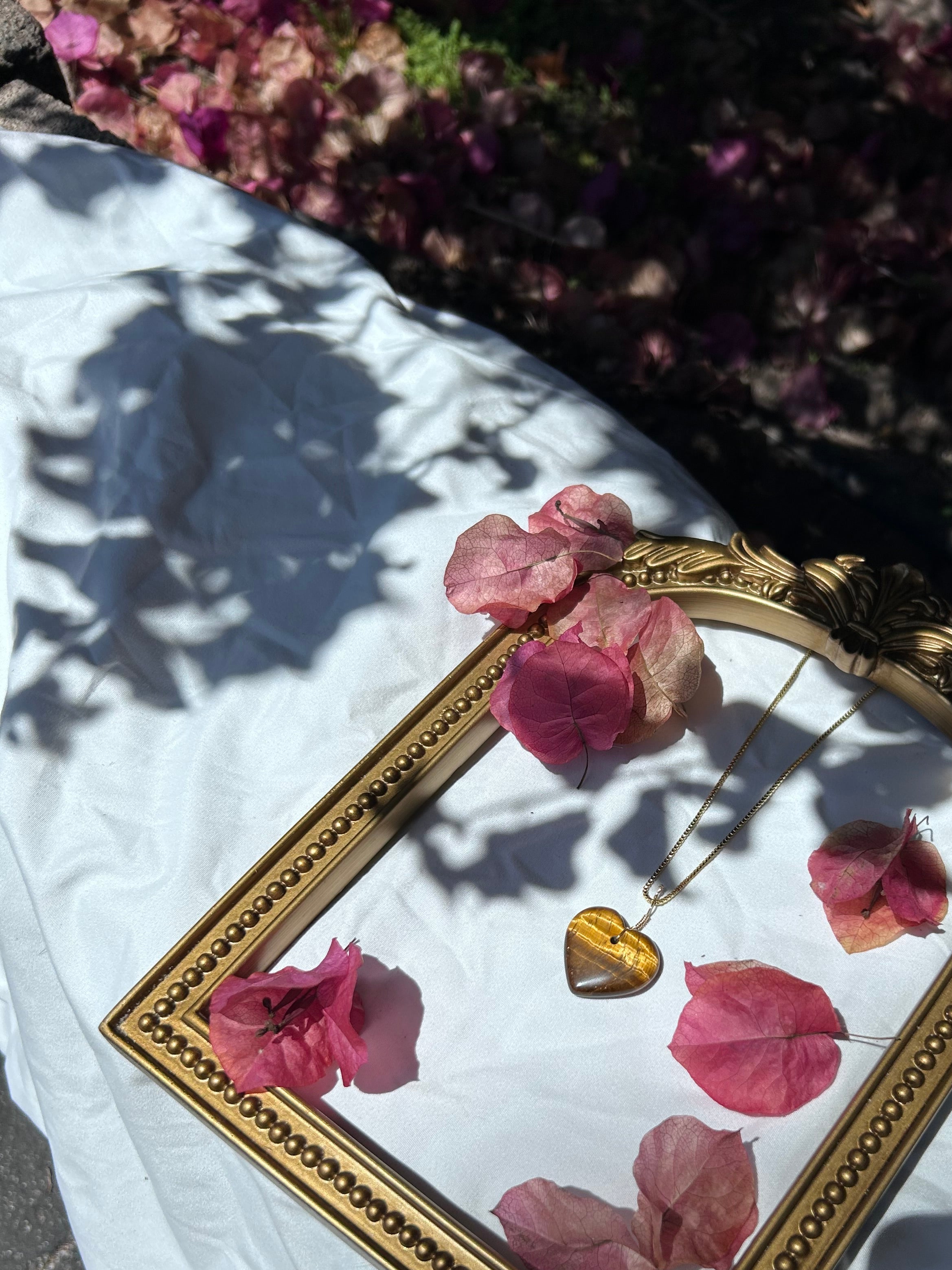 Golden Hour Tiger’s Eye Heart Pendant
