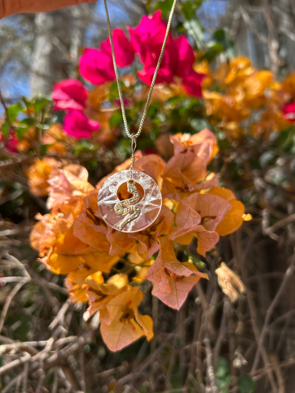 Mystic Serpent Clear Quartz Pendant