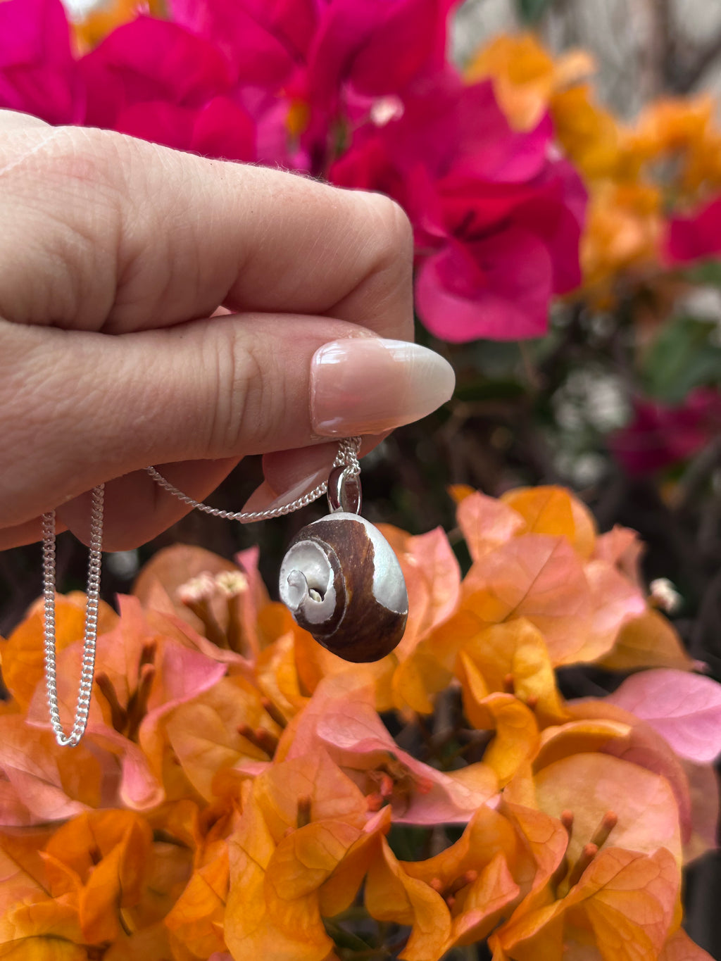 Ocean Spiral Shell Pendant