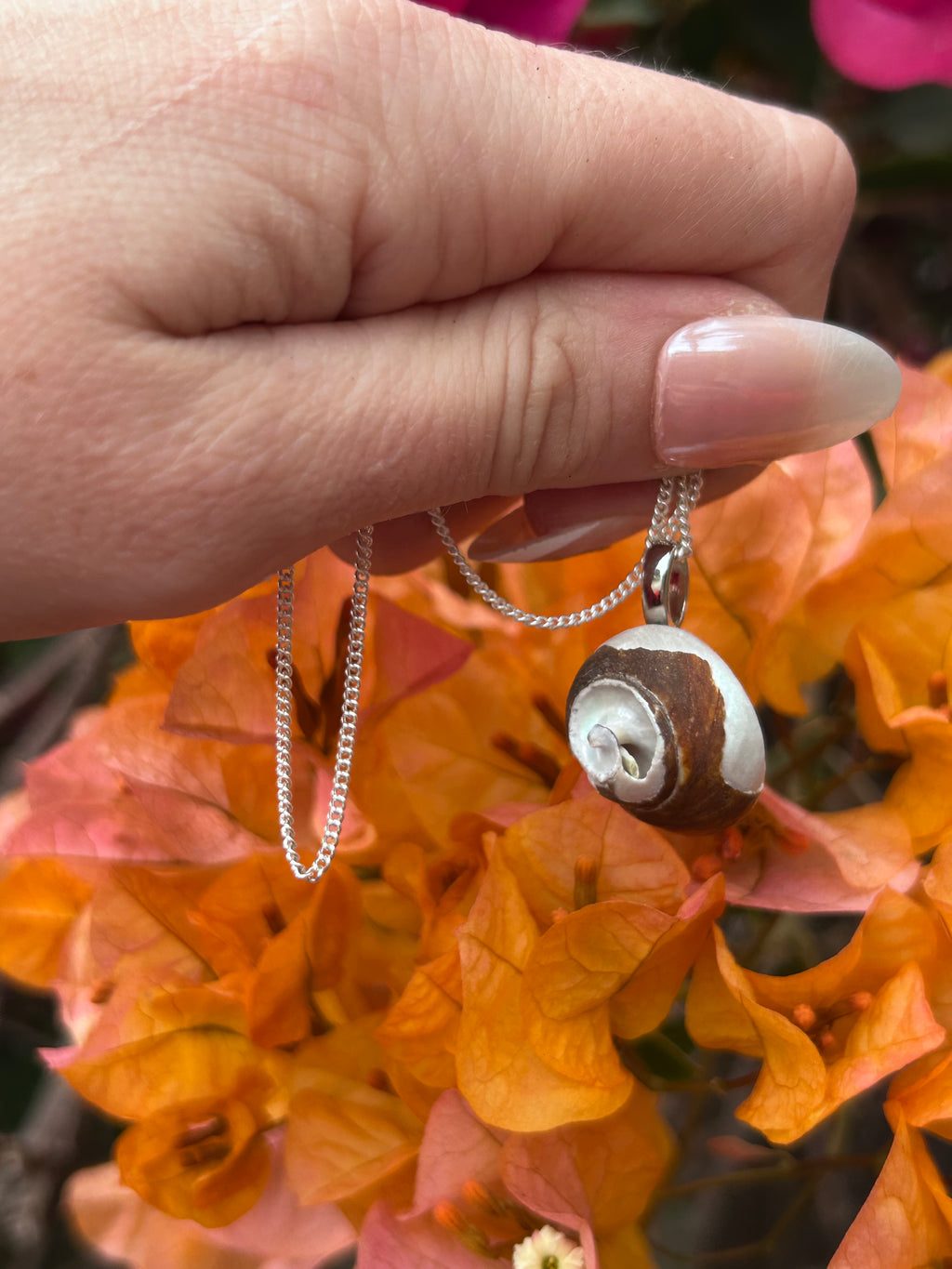 Ocean Spiral Shell Pendant