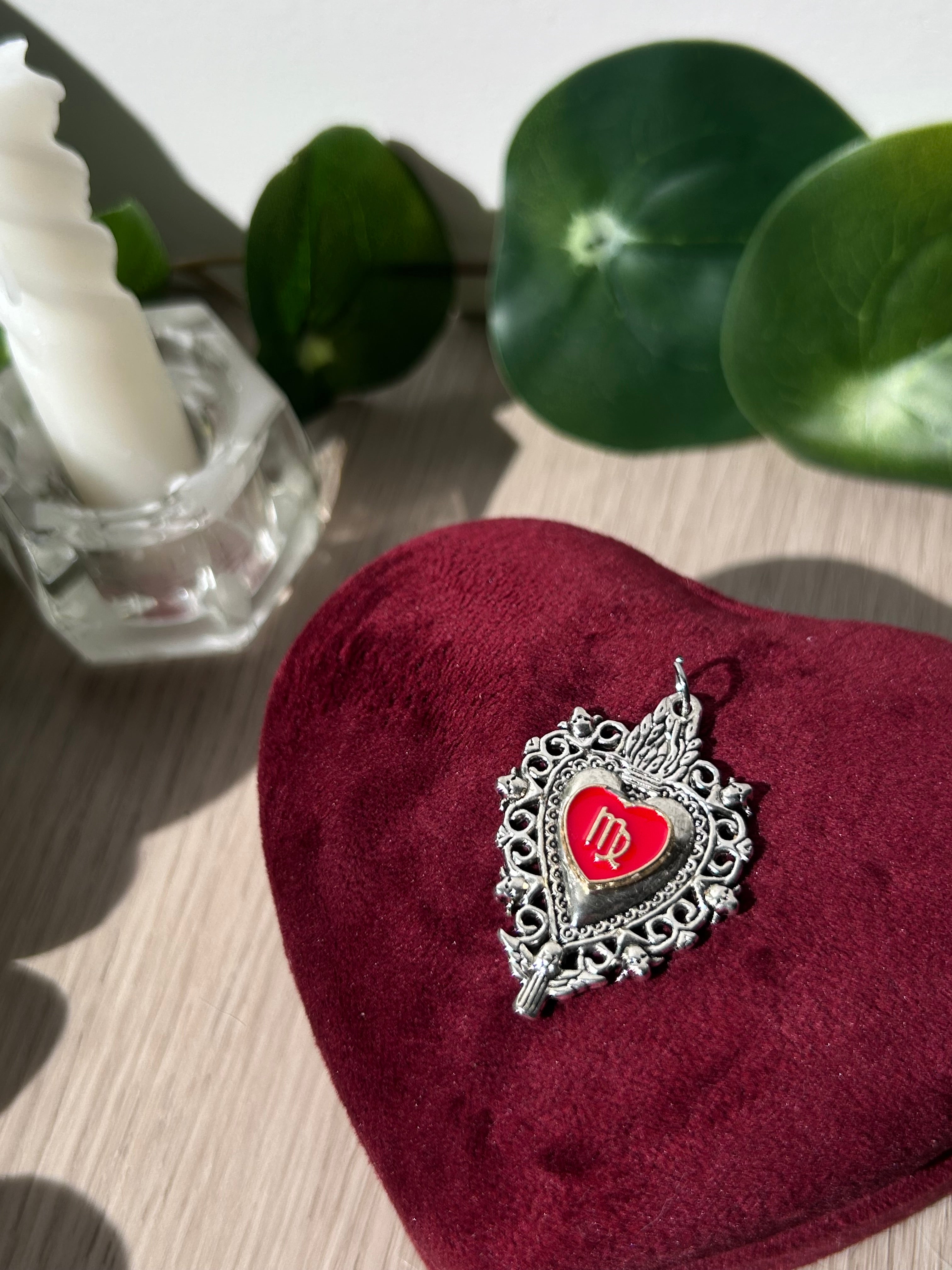 Virgo Sacred Heart Pendant