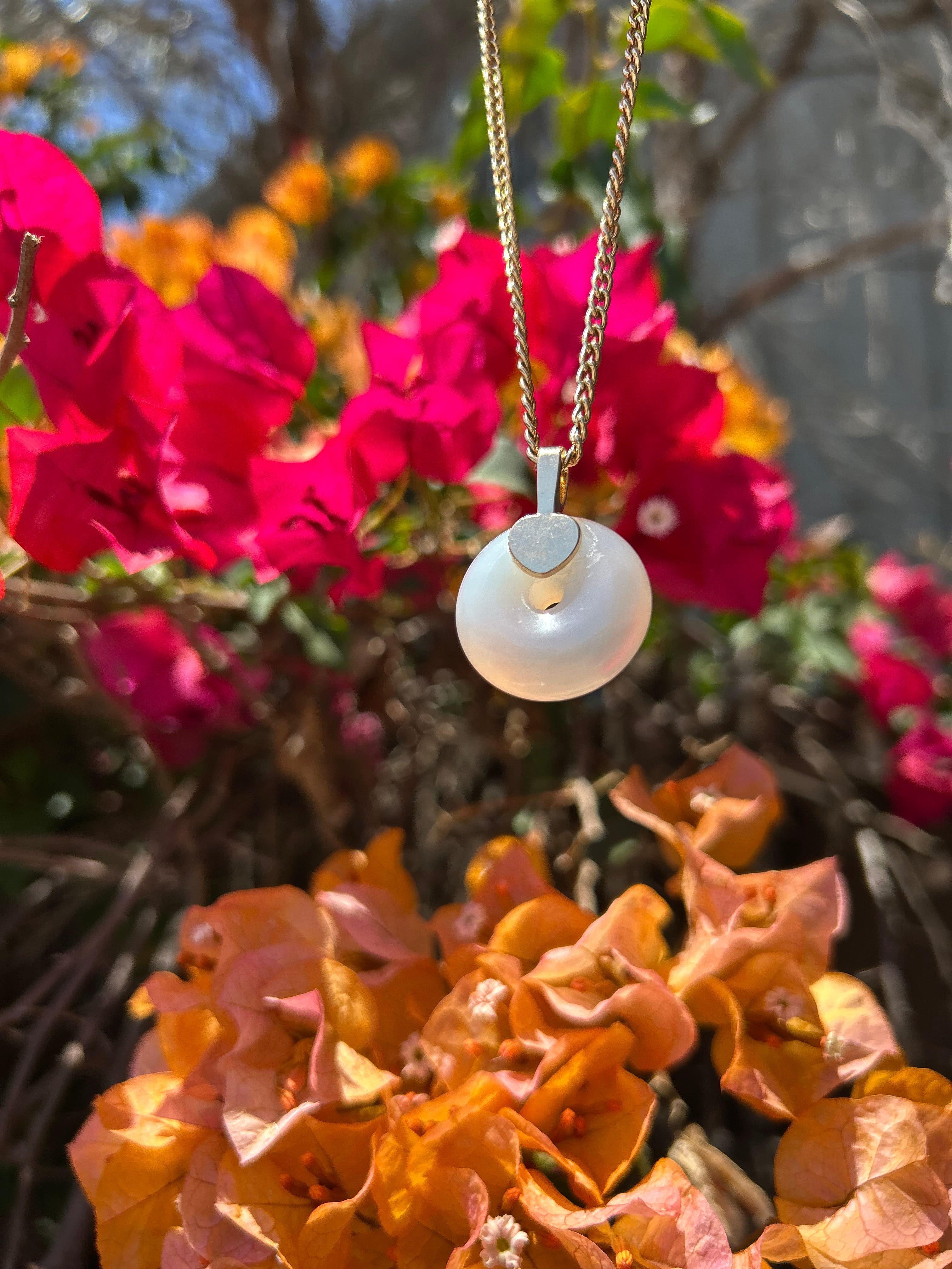 Halo Moonstone Pendant