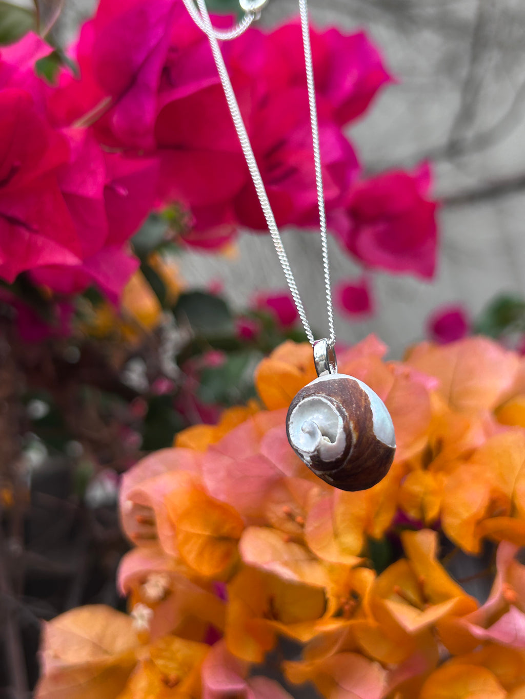 Ocean Spiral Shell Pendant