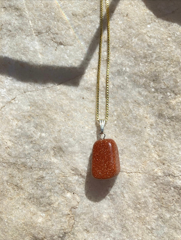 Golden Glow Goldstone Pendant
