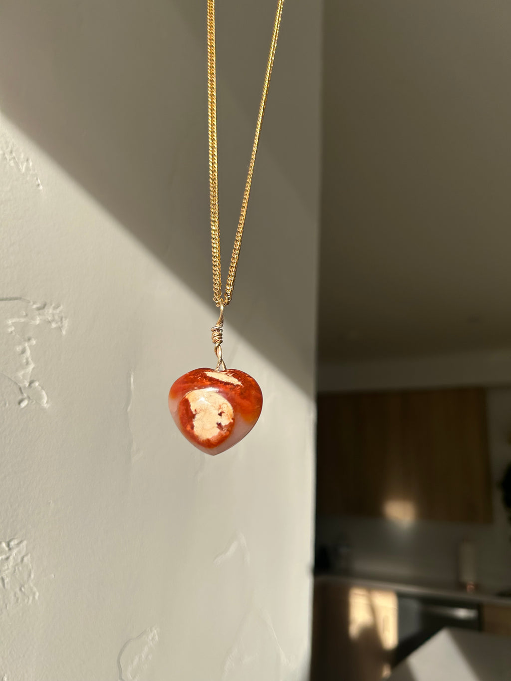 Ember Heart Carnelian Pendant