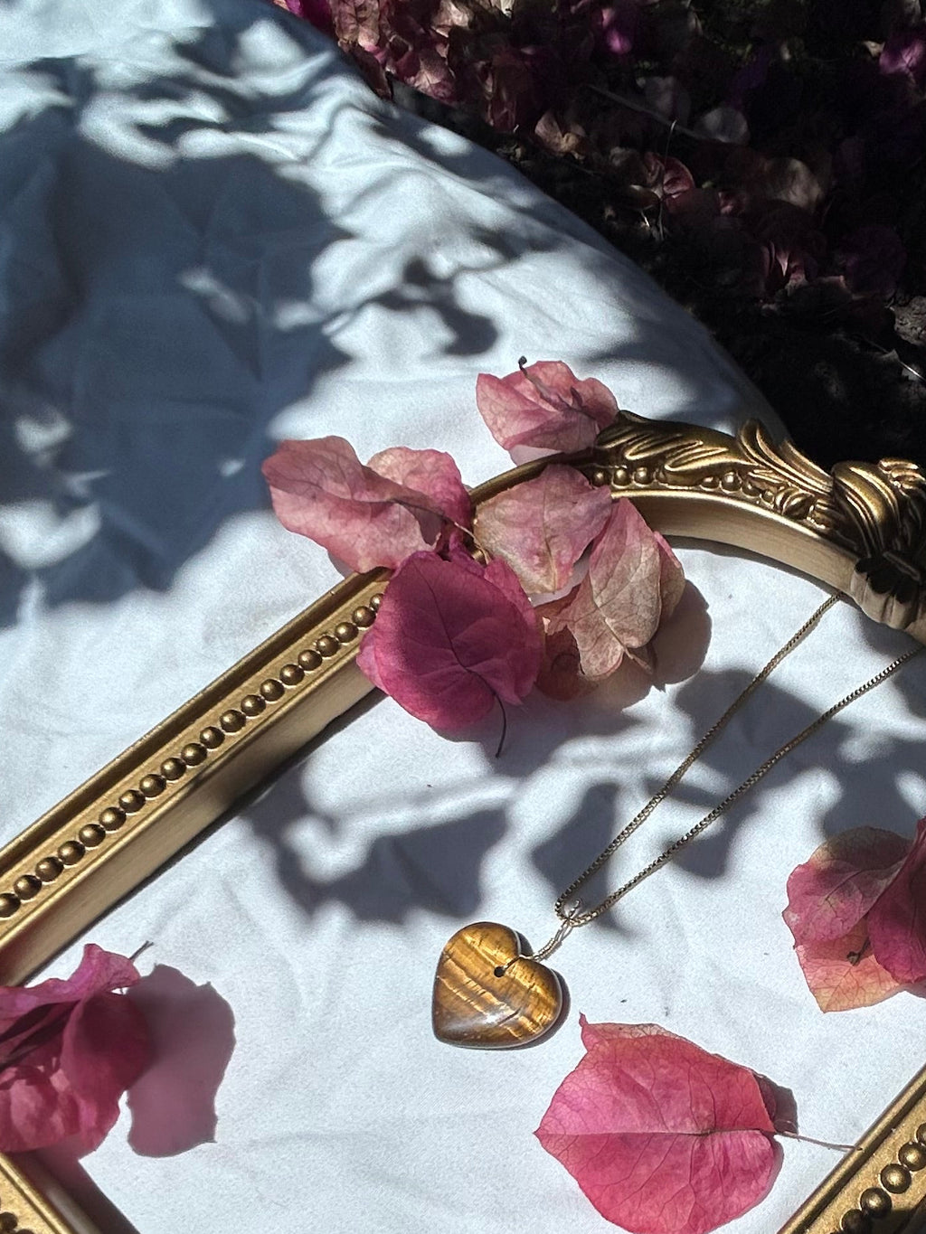 Golden Hour Tiger’s Eye Heart Pendant