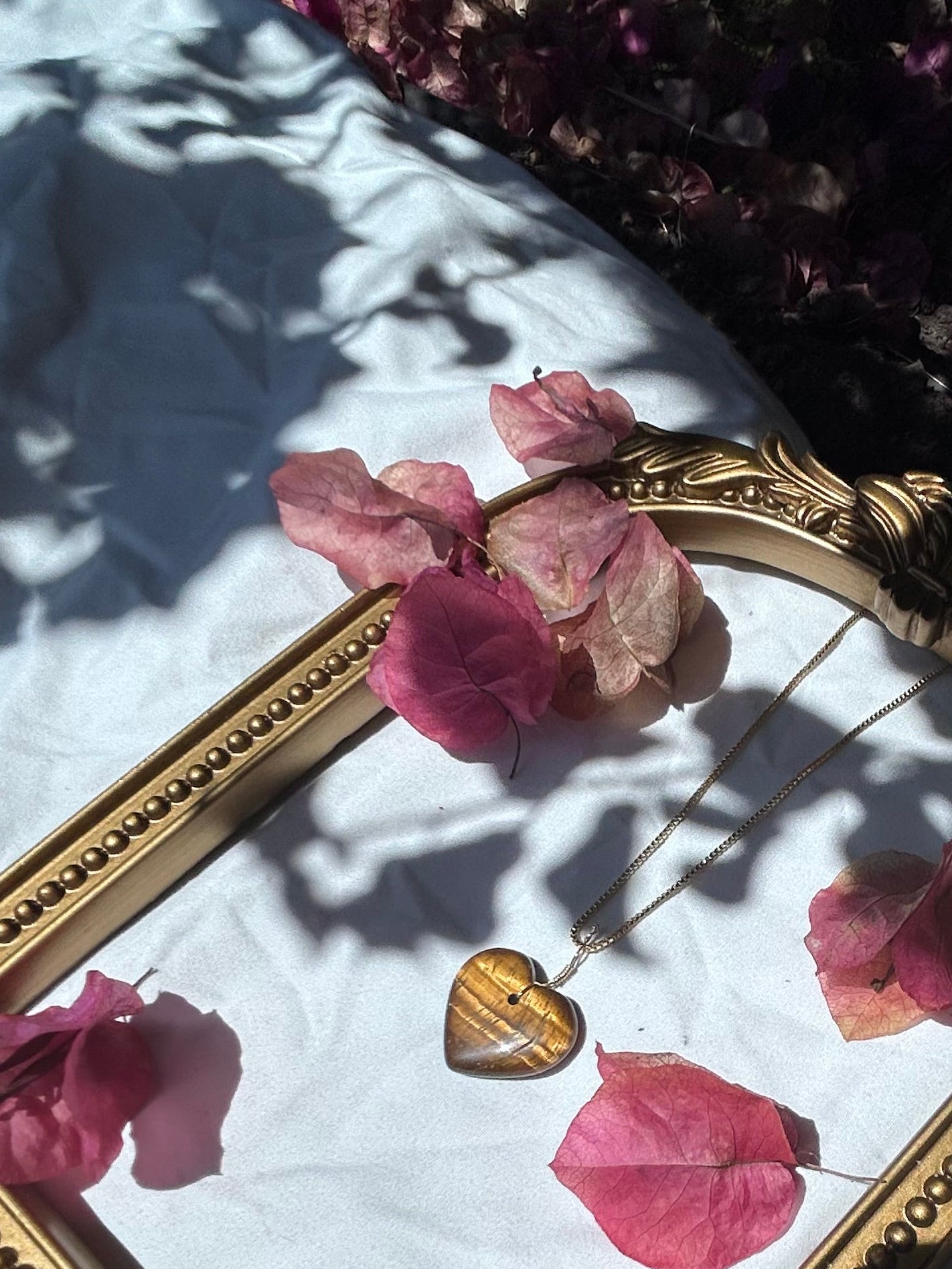 Golden Hour Tiger’s Eye Heart Pendant
