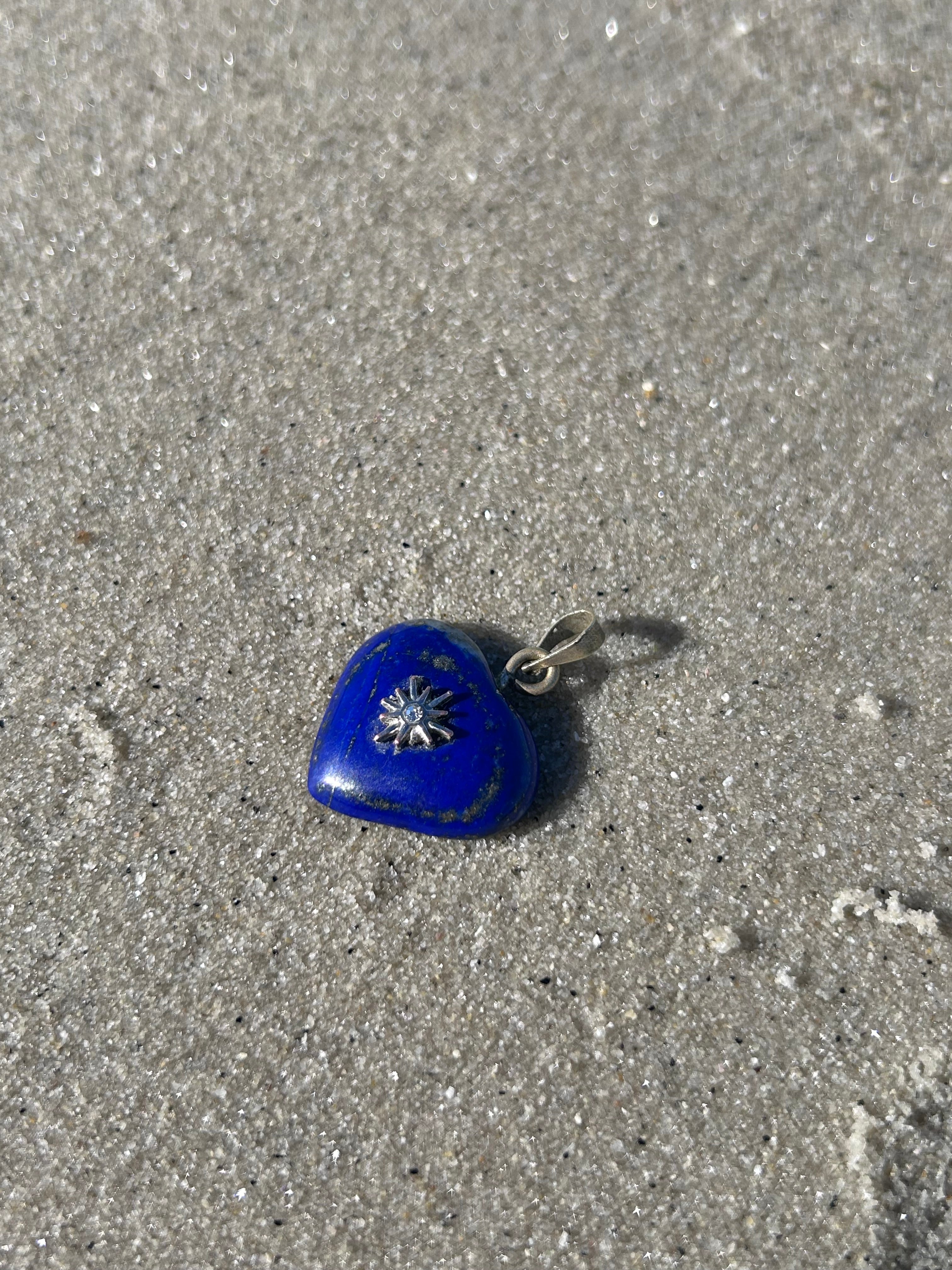 Celestial Heart Lapis Lazuli Pendant
