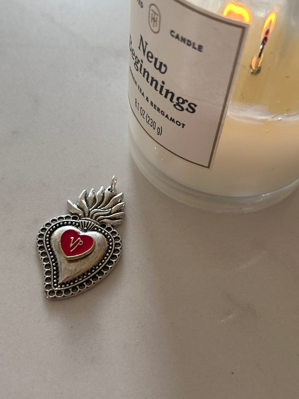 Capricorn Sacred Heart Pendant