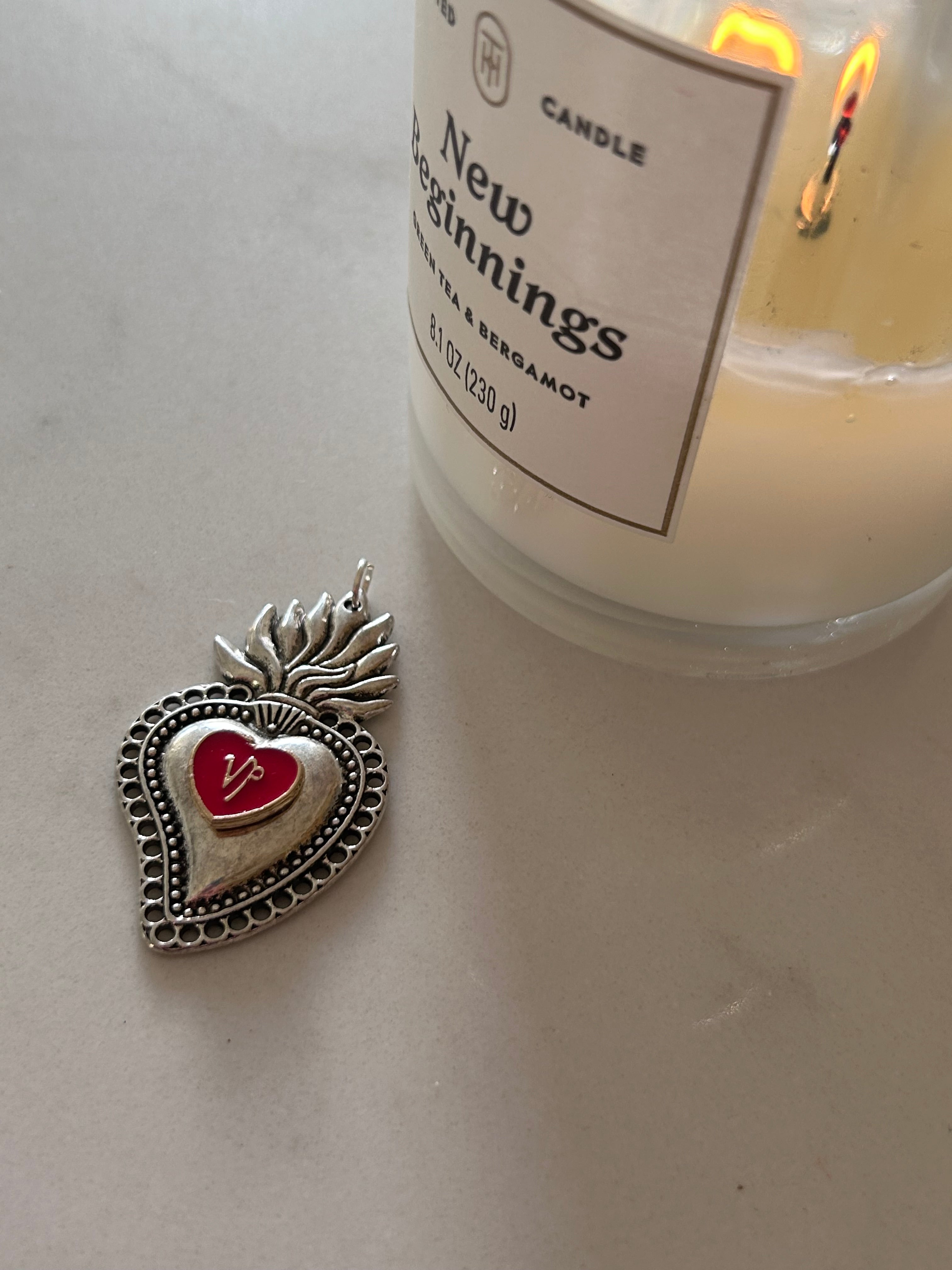 Capricorn Sacred Heart Pendant