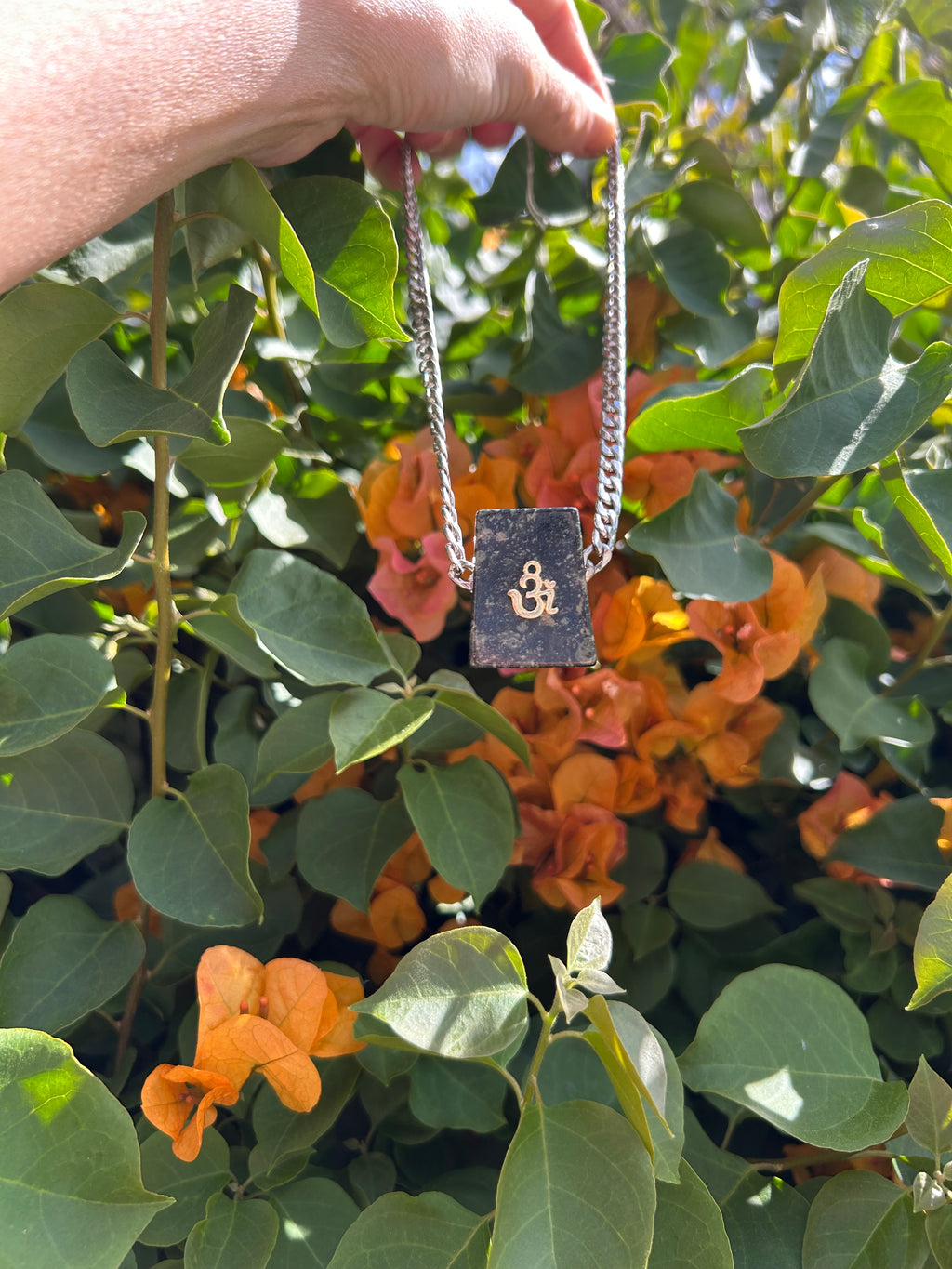 Nephrite Jade Om Necklace
