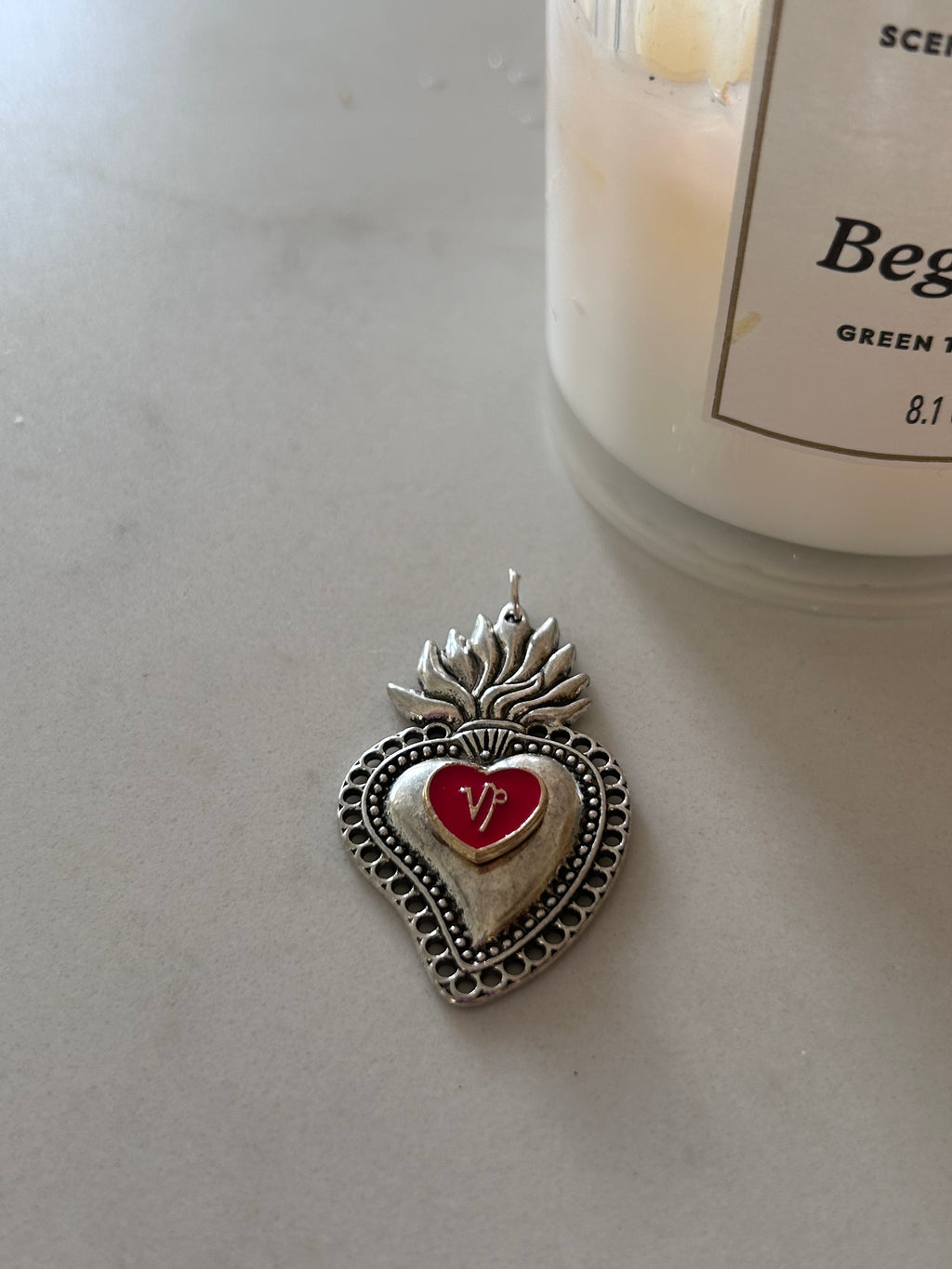 Capricorn Sacred Heart Pendant