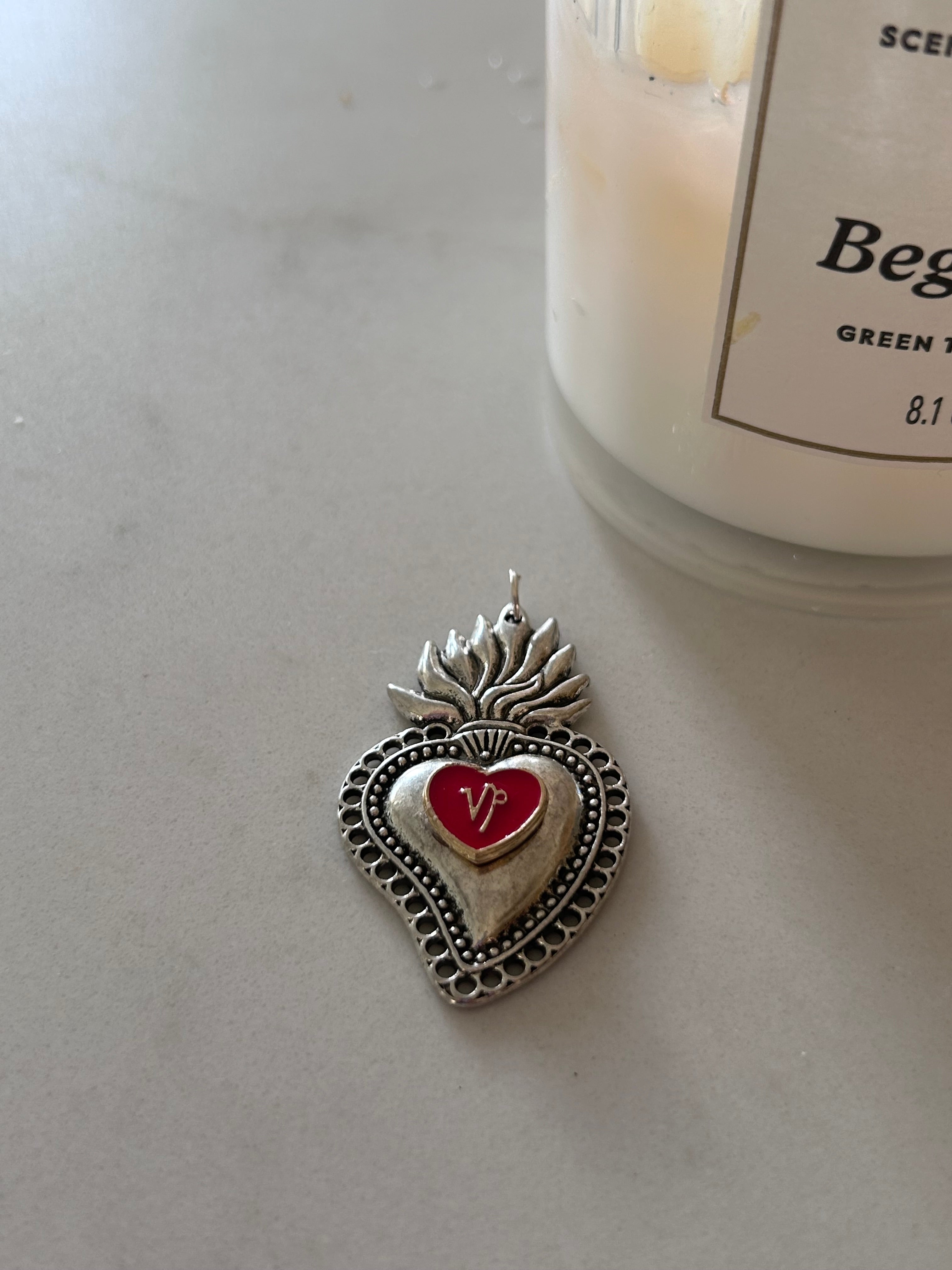 Capricorn Sacred Heart Pendant