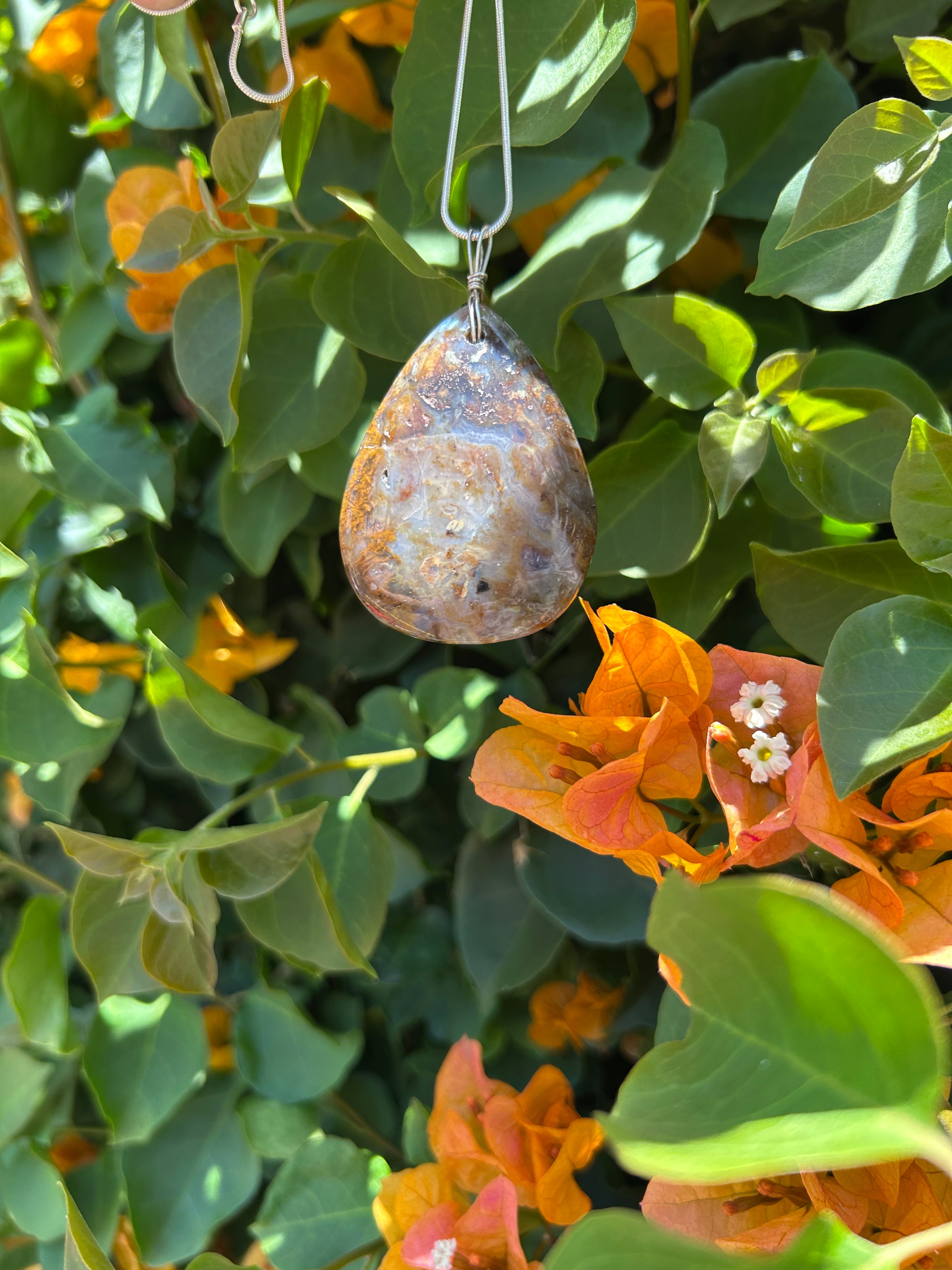 Golden Canyon Agate Pendant