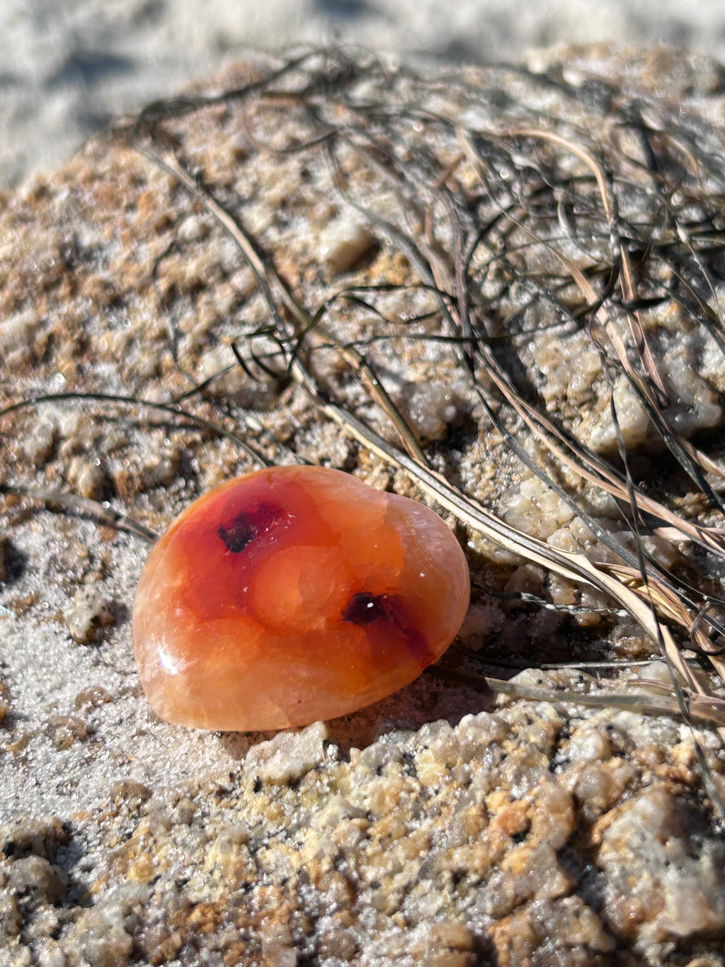 Rare Carnelian Heart- Bold Energy Stone 🧡