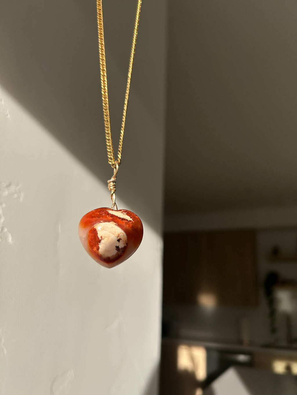 Ember Heart Carnelian Pendant