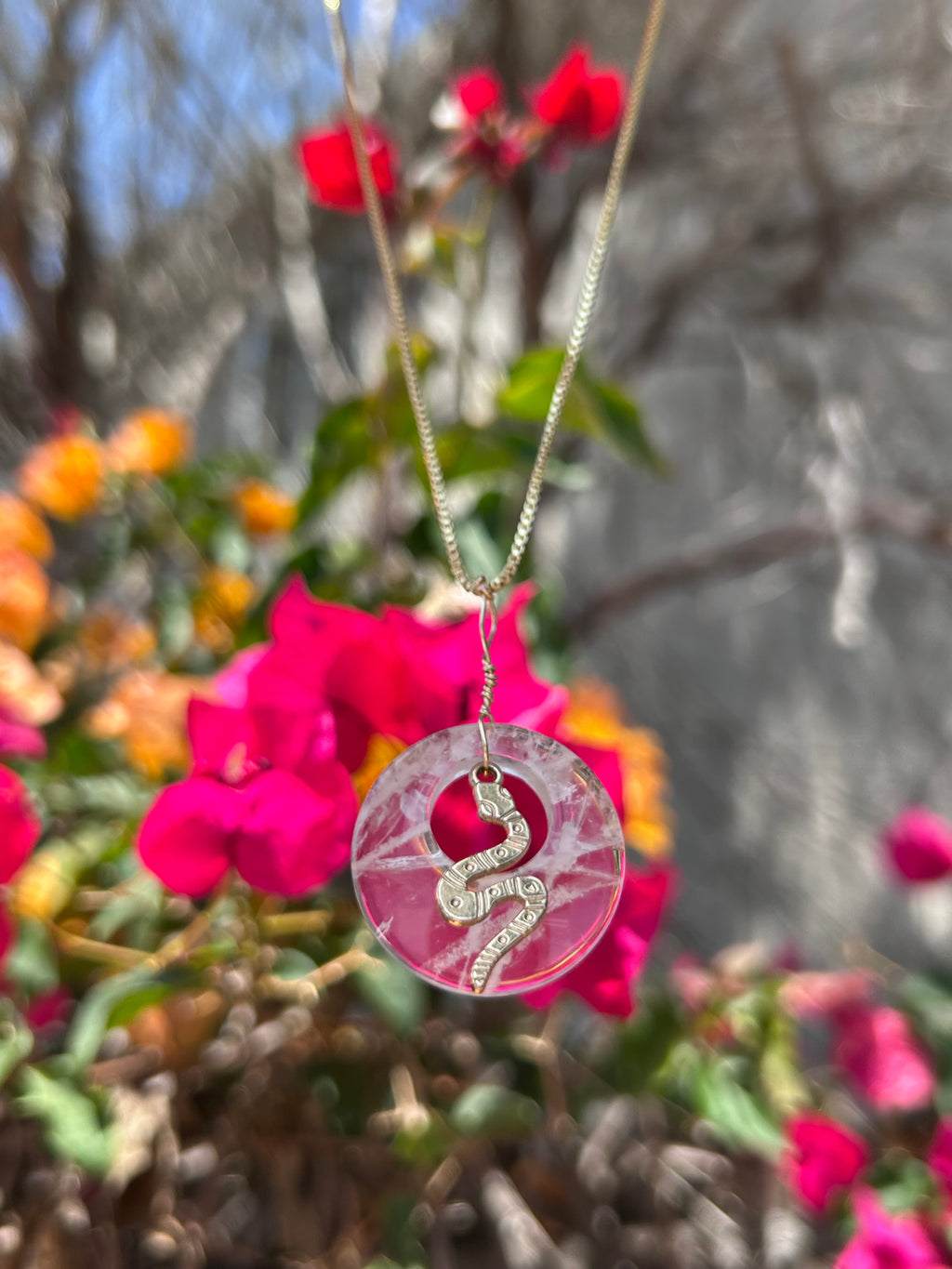 Mystic Serpent Clear Quartz Pendant