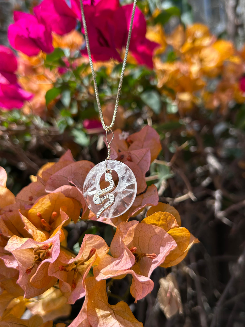 Mystic Serpent Clear Quartz Pendant