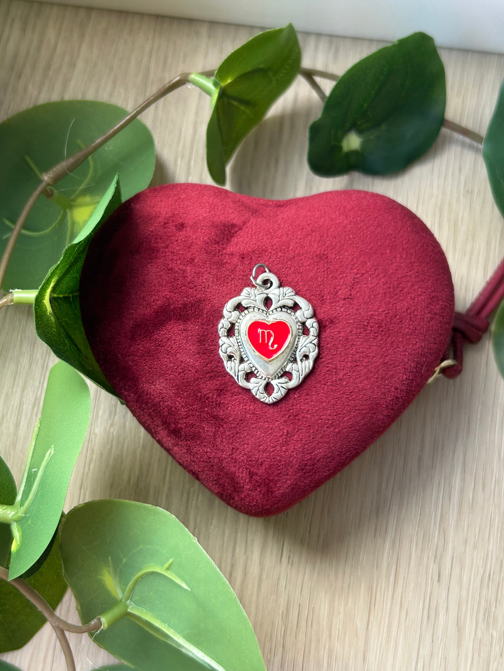 Scorpio Sacred Heart Pendant