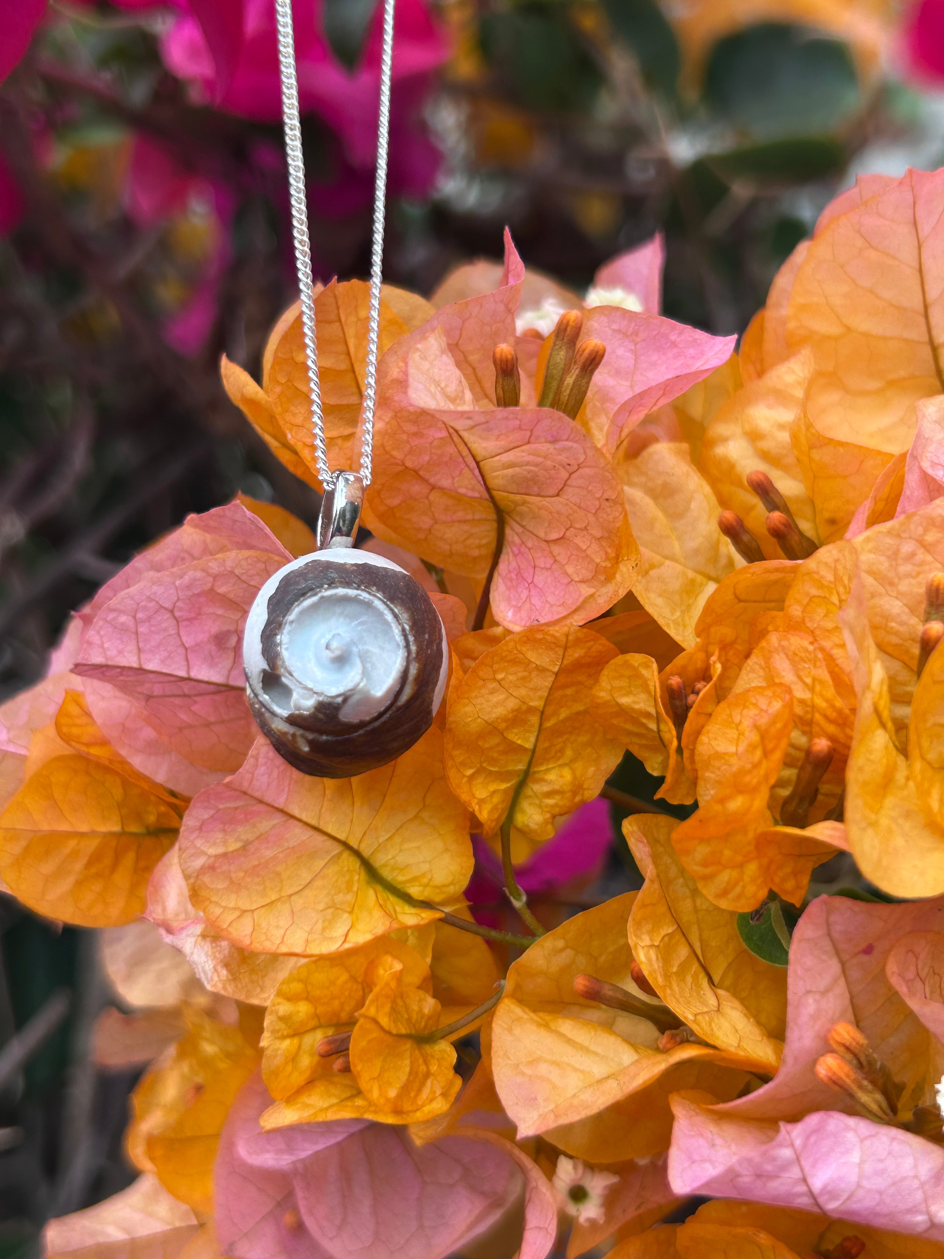 Ocean Spiral Shell Pendant