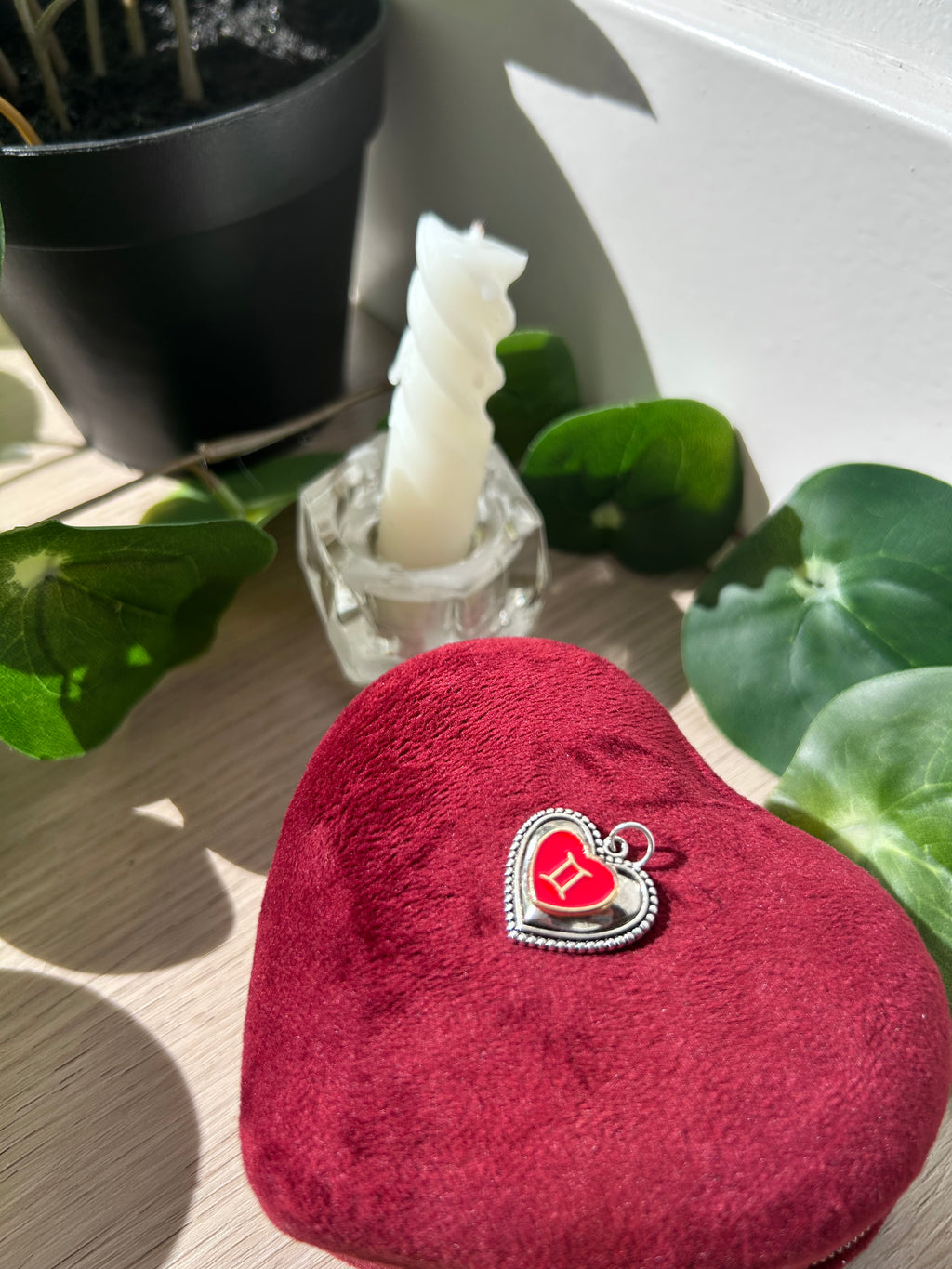 Gemini Sacred Heart Pendant