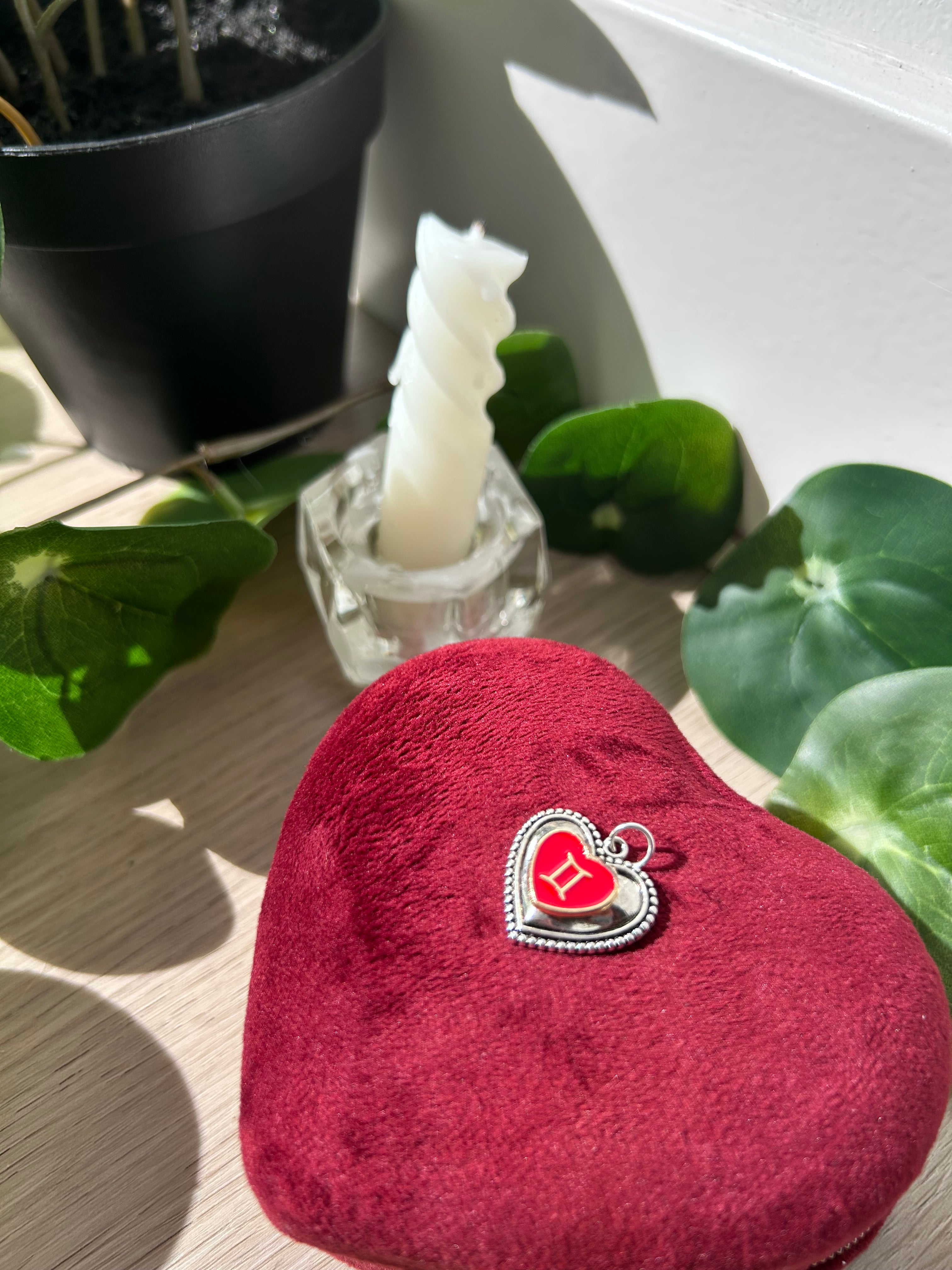 Gemini Sacred Heart Pendant