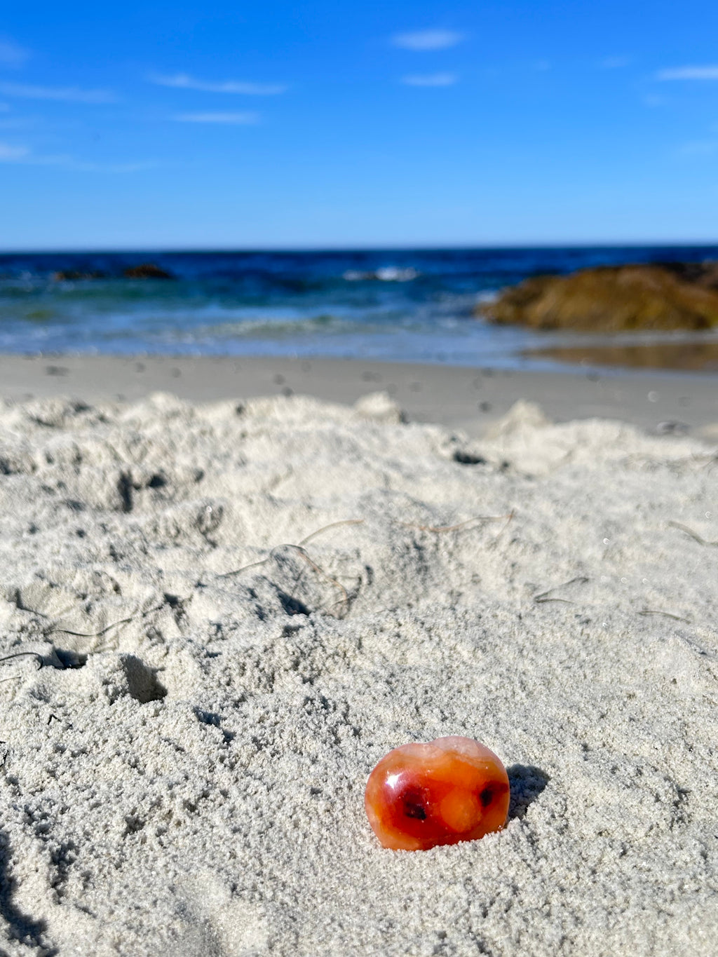 Rare Carnelian Heart- Bold Energy Stone 🧡