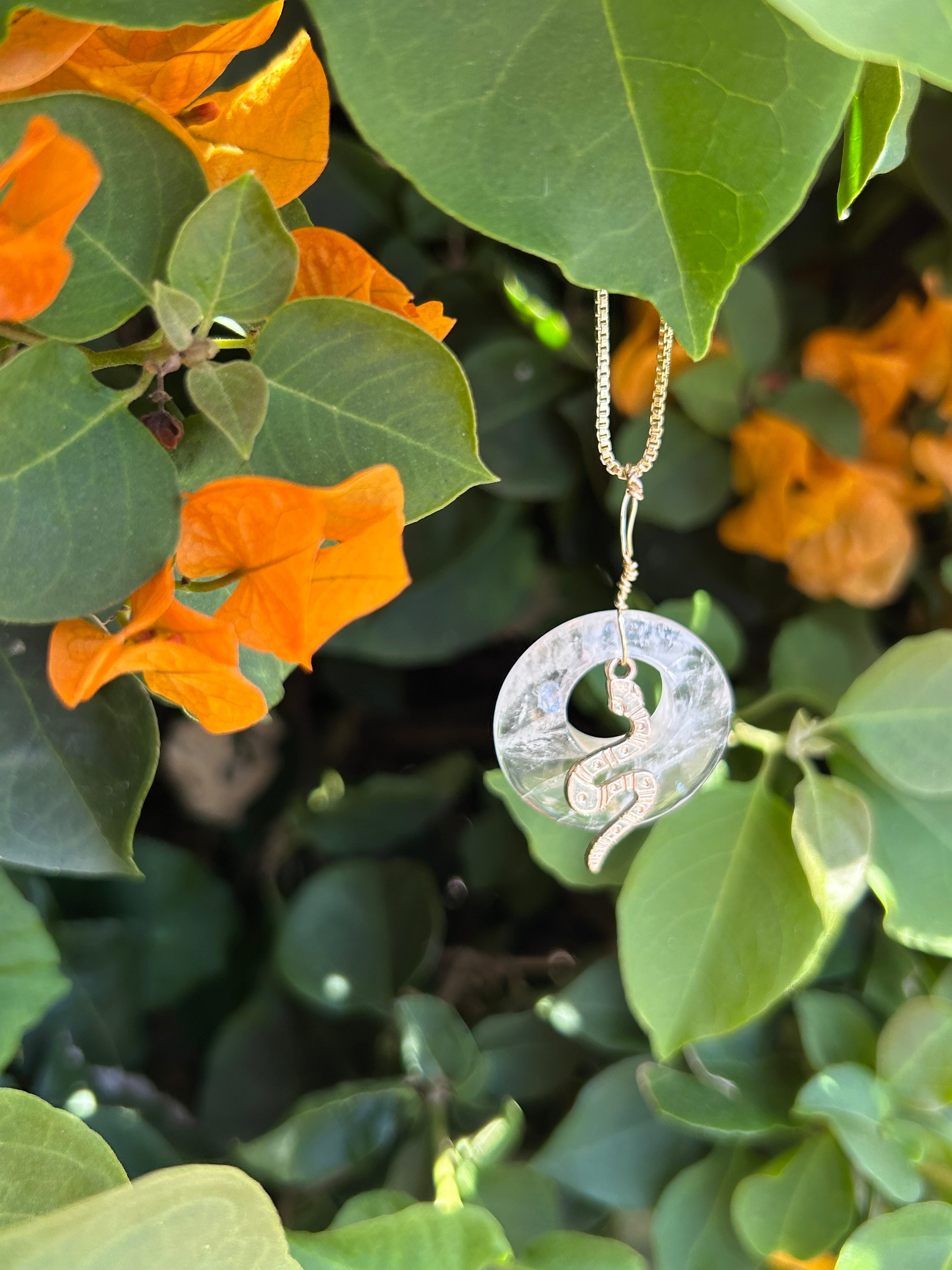 Mystic Serpent Clear Quartz Pendant