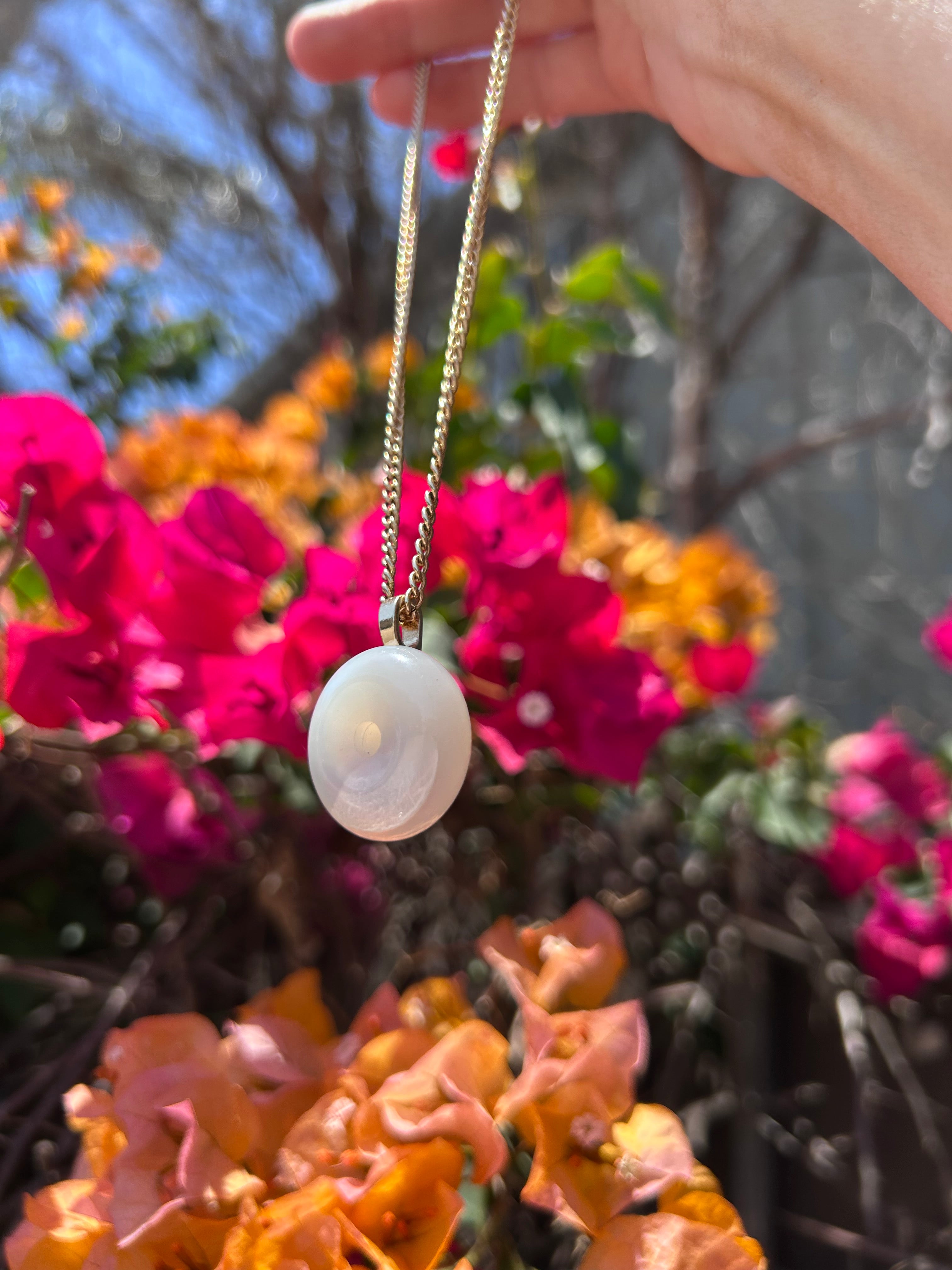 Halo Moonstone Pendant