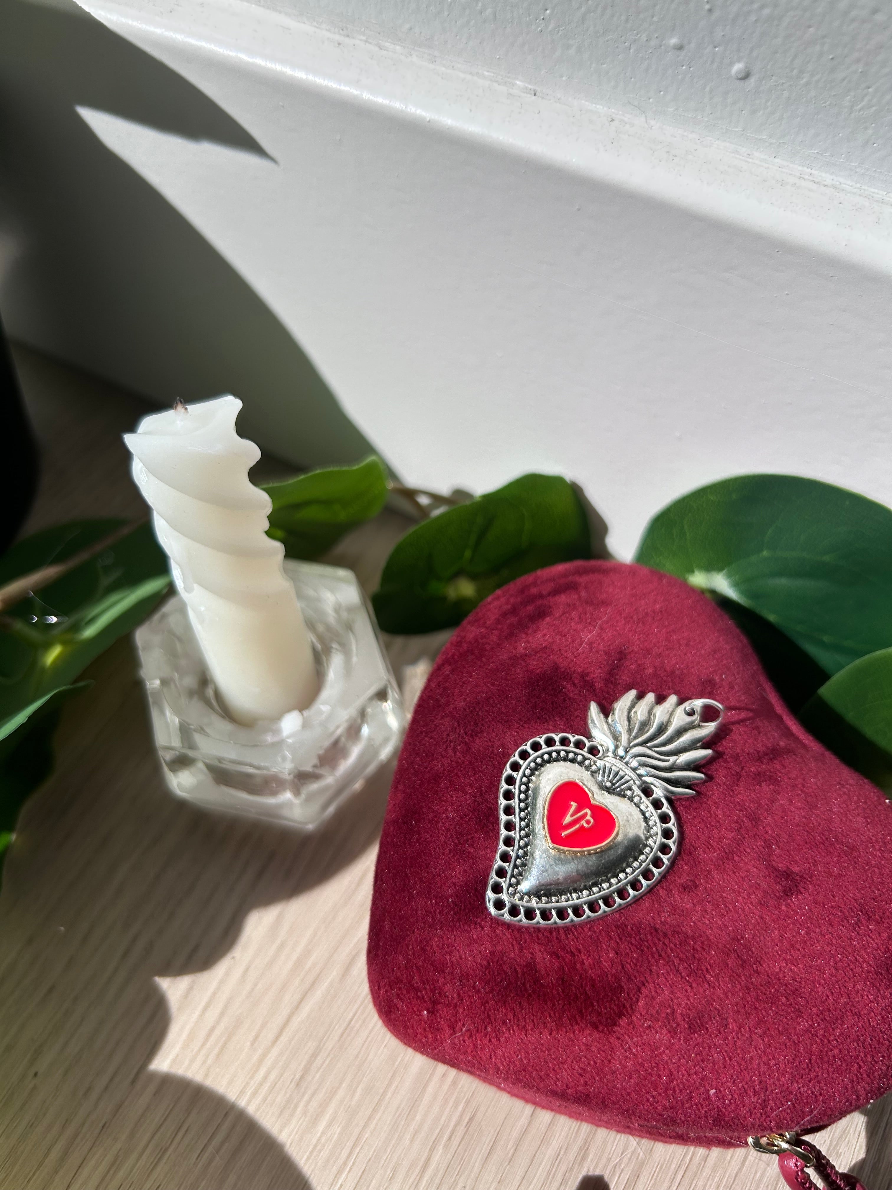 Capricorn Sacred Heart Pendant