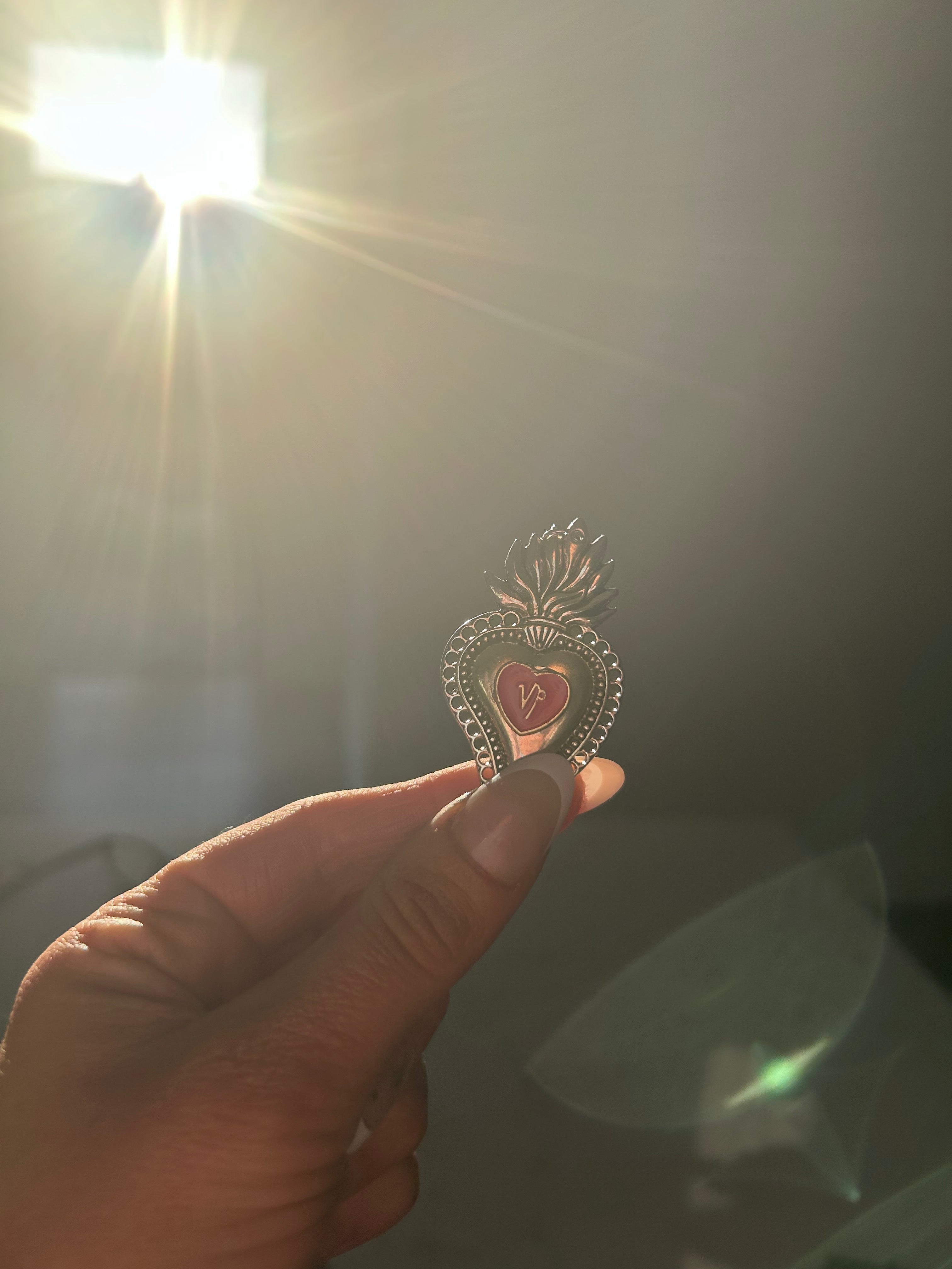 Capricorn Sacred Heart Pendant