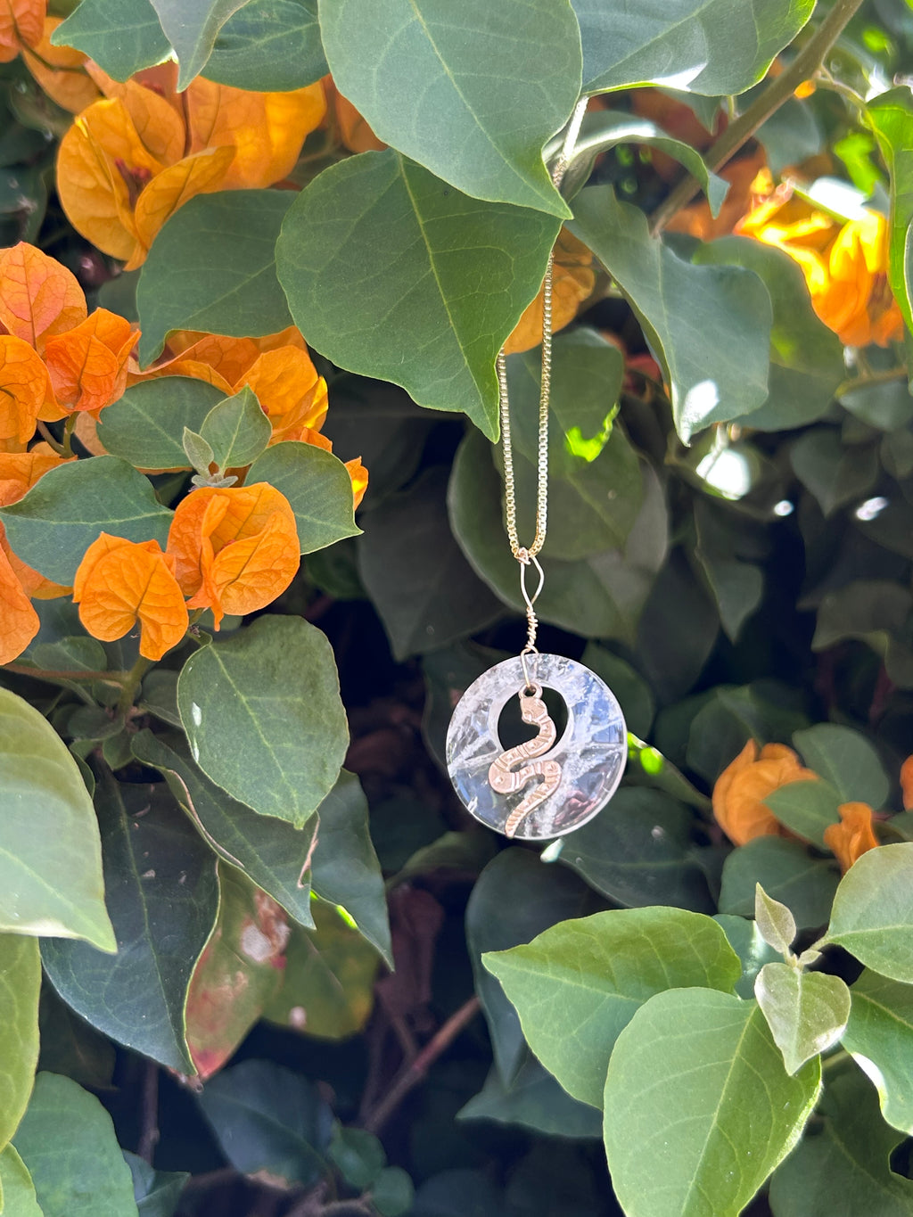 Mystic Serpent Clear Quartz Pendant