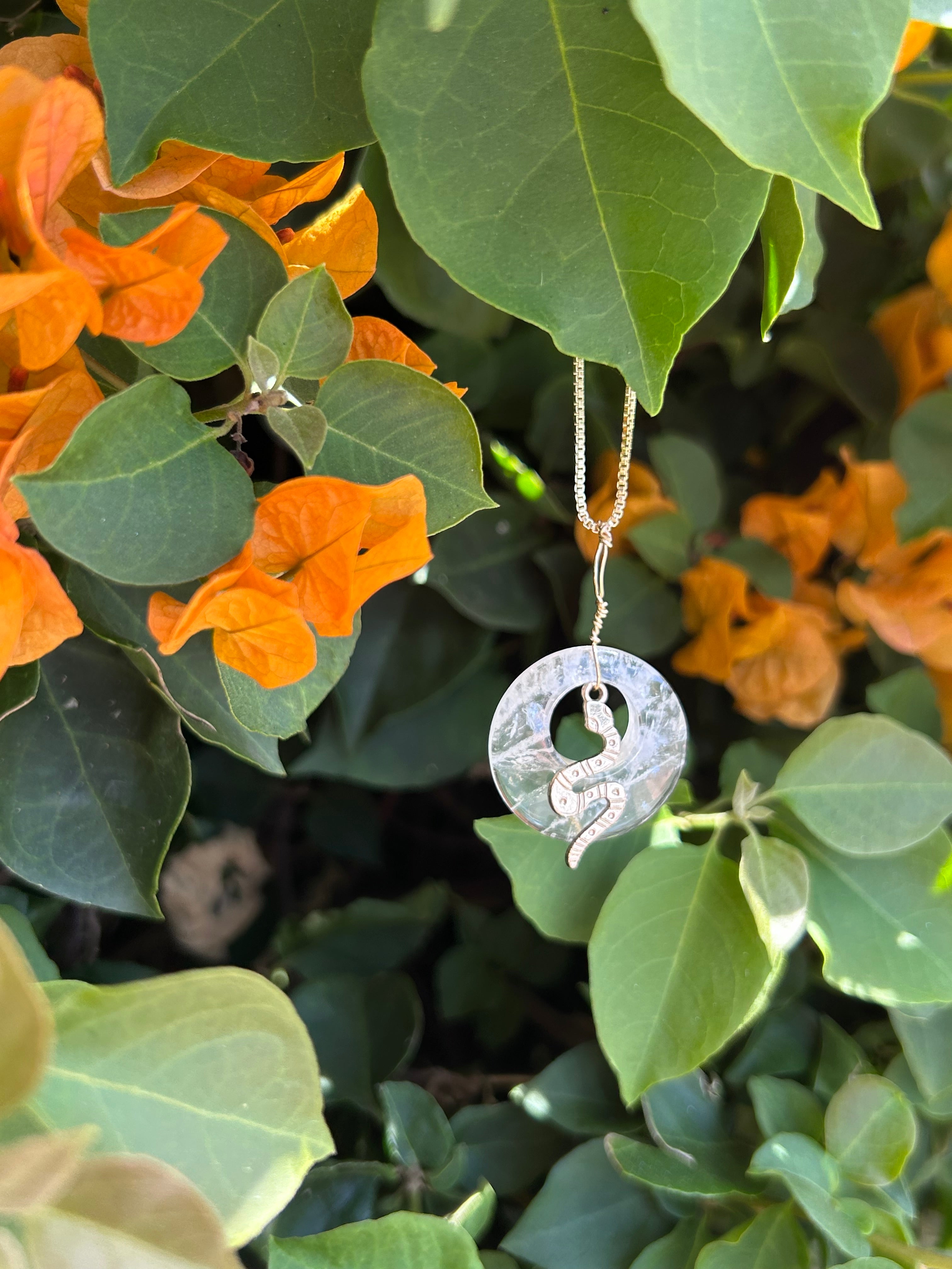Mystic Serpent Clear Quartz Pendant