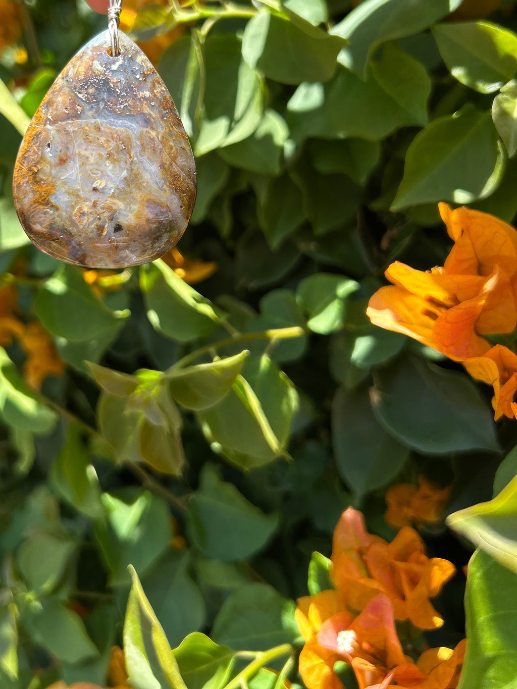 Golden Canyon Agate Pendant