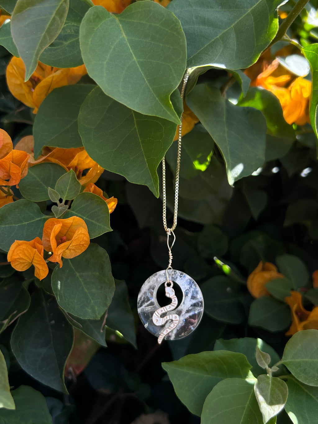 Mystic Serpent Clear Quartz Pendant