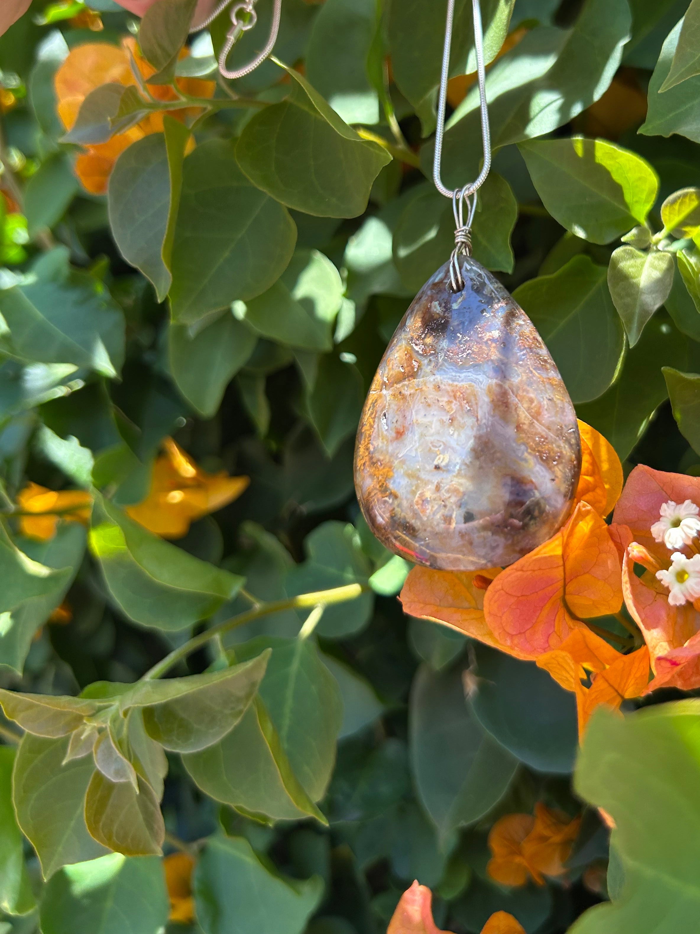 Golden Canyon Agate Pendant