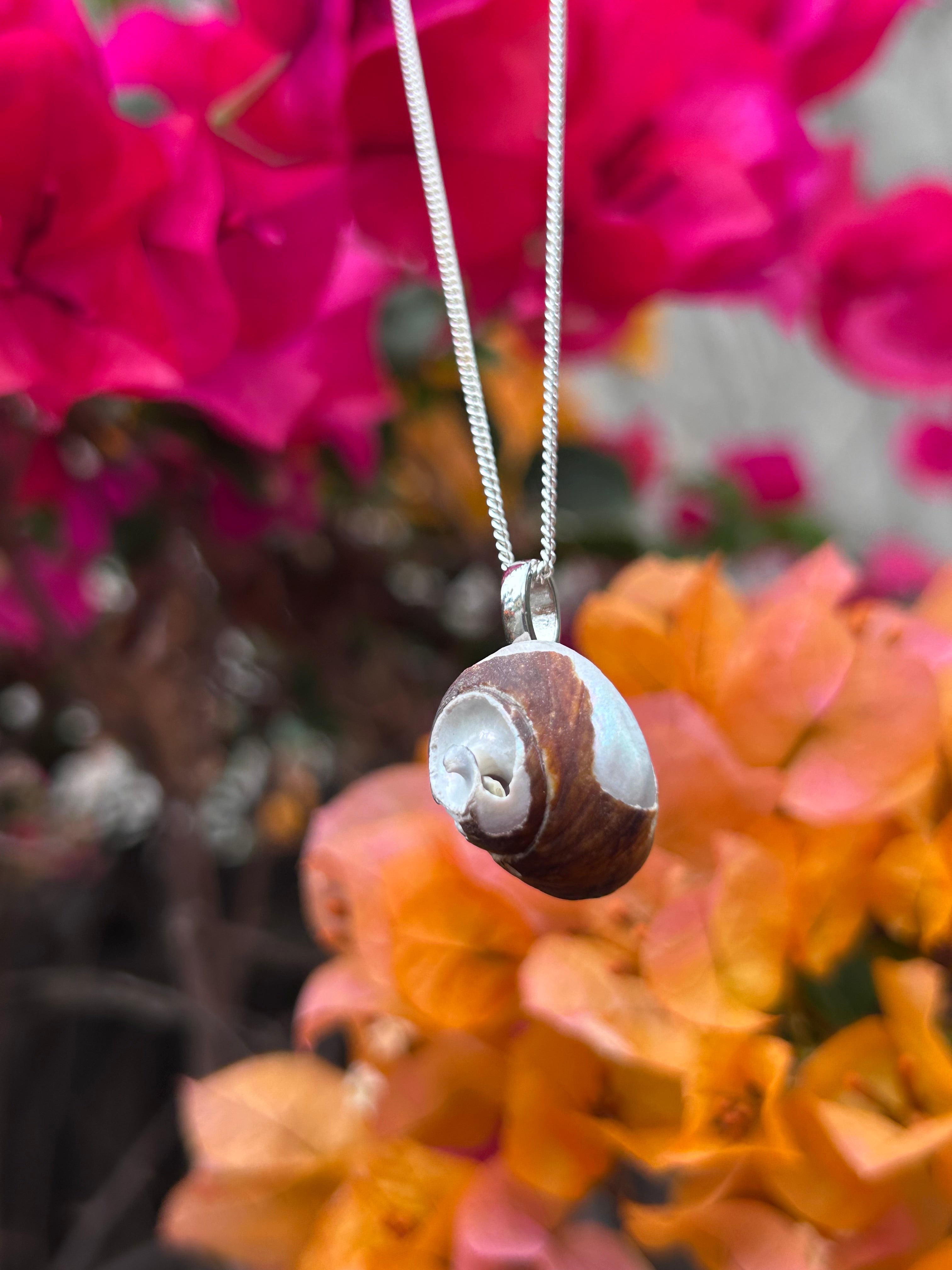 Ocean Spiral Shell Pendant