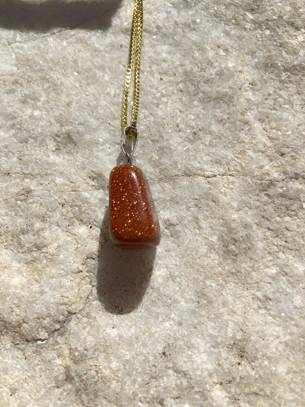 Golden Glow Goldstone Pendant