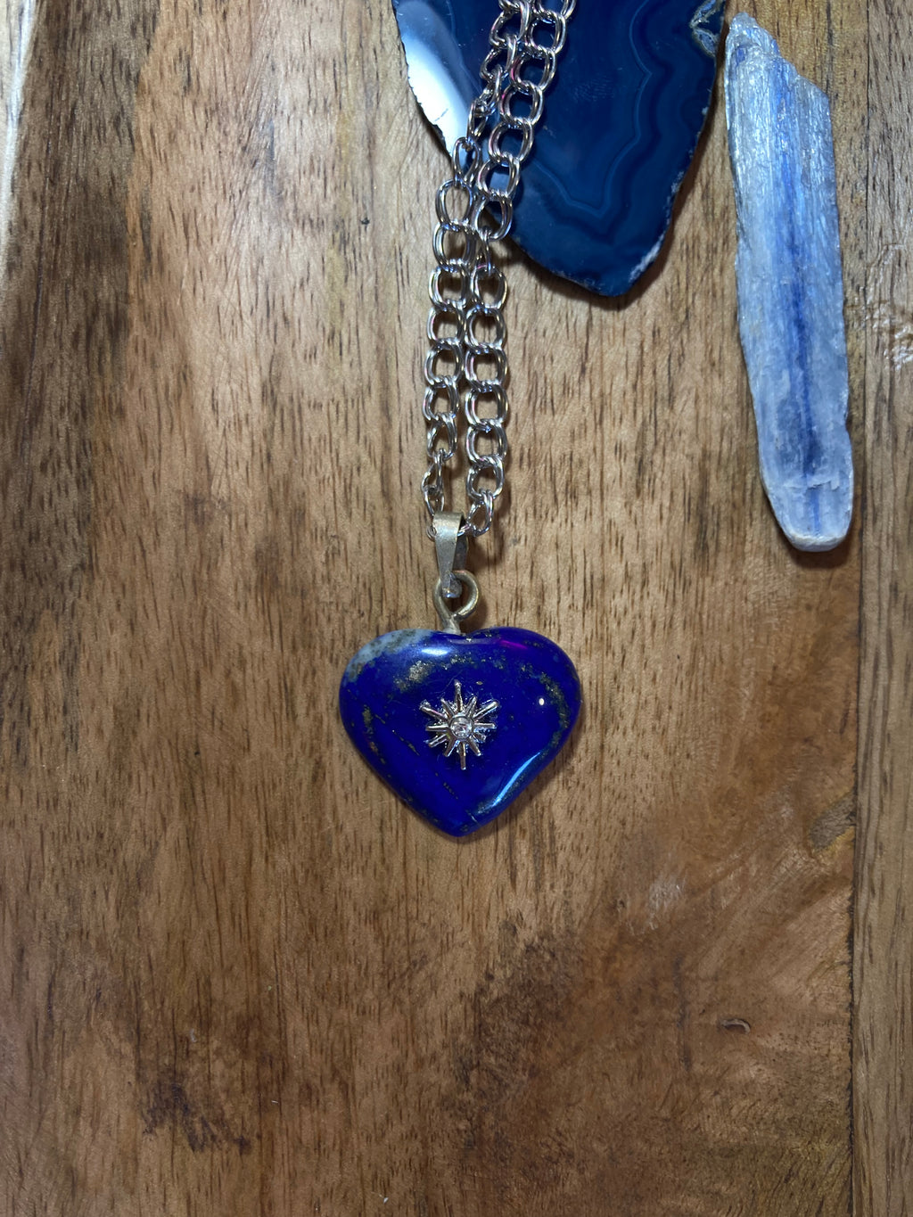 Celestial Heart Lapis Lazuli Pendant