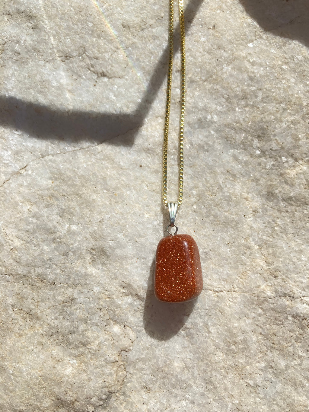 Golden Glow Goldstone Pendant