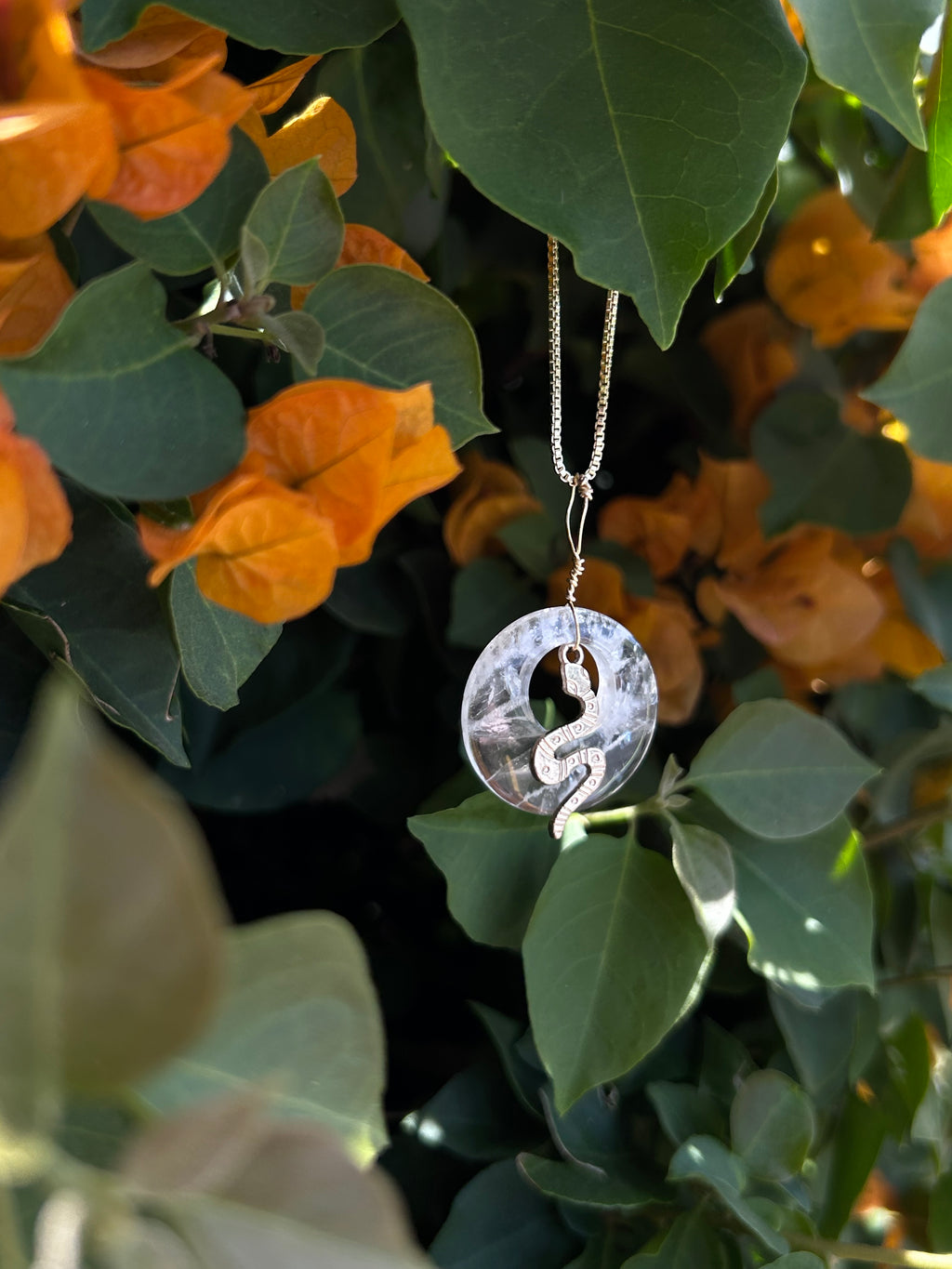 Mystic Serpent Clear Quartz Pendant